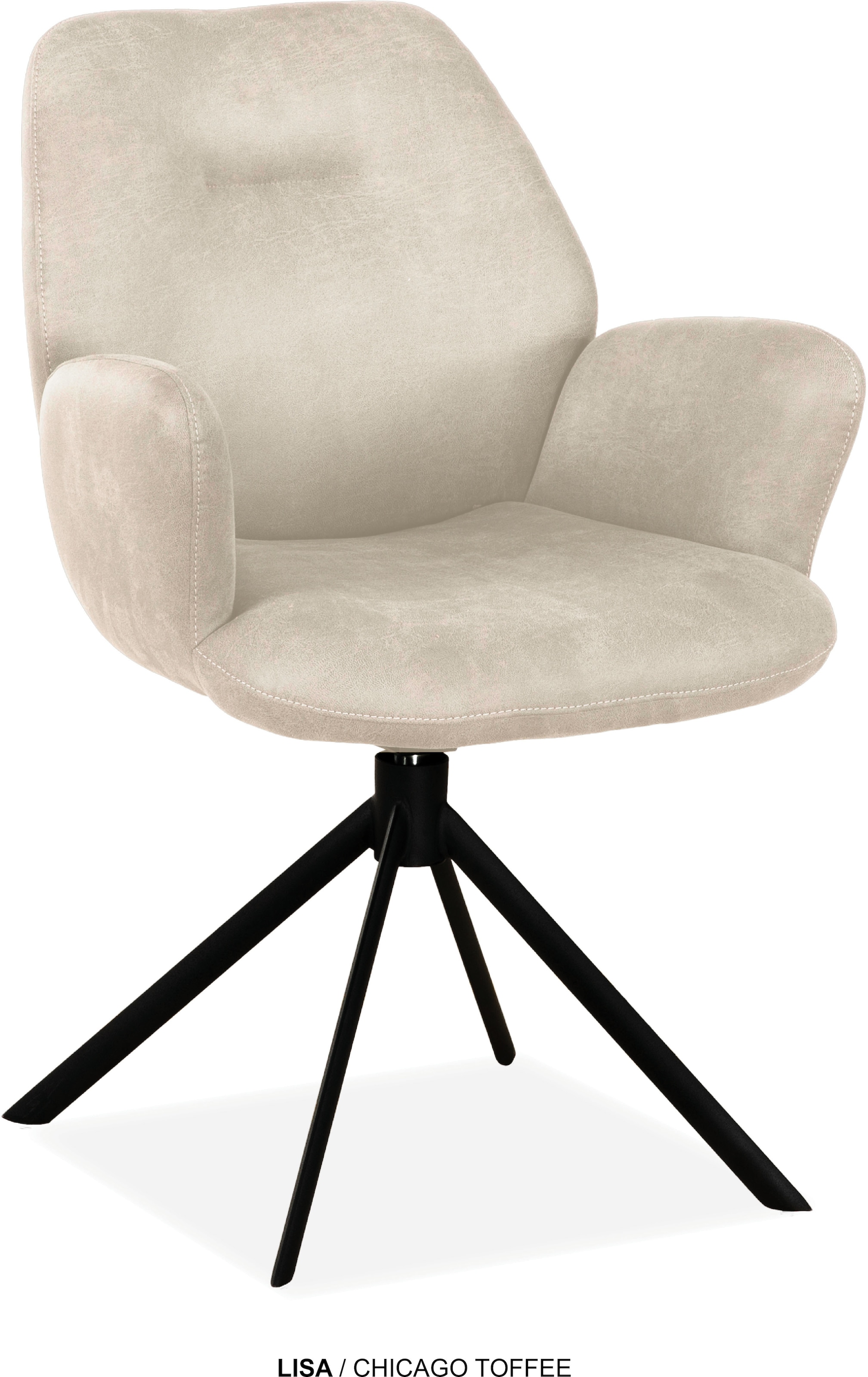 OMG Design Esszimmerstuhl "Lisa" (Set) 2 Stk.Drehstuhl mit auto-return, Arm günstig online kaufen