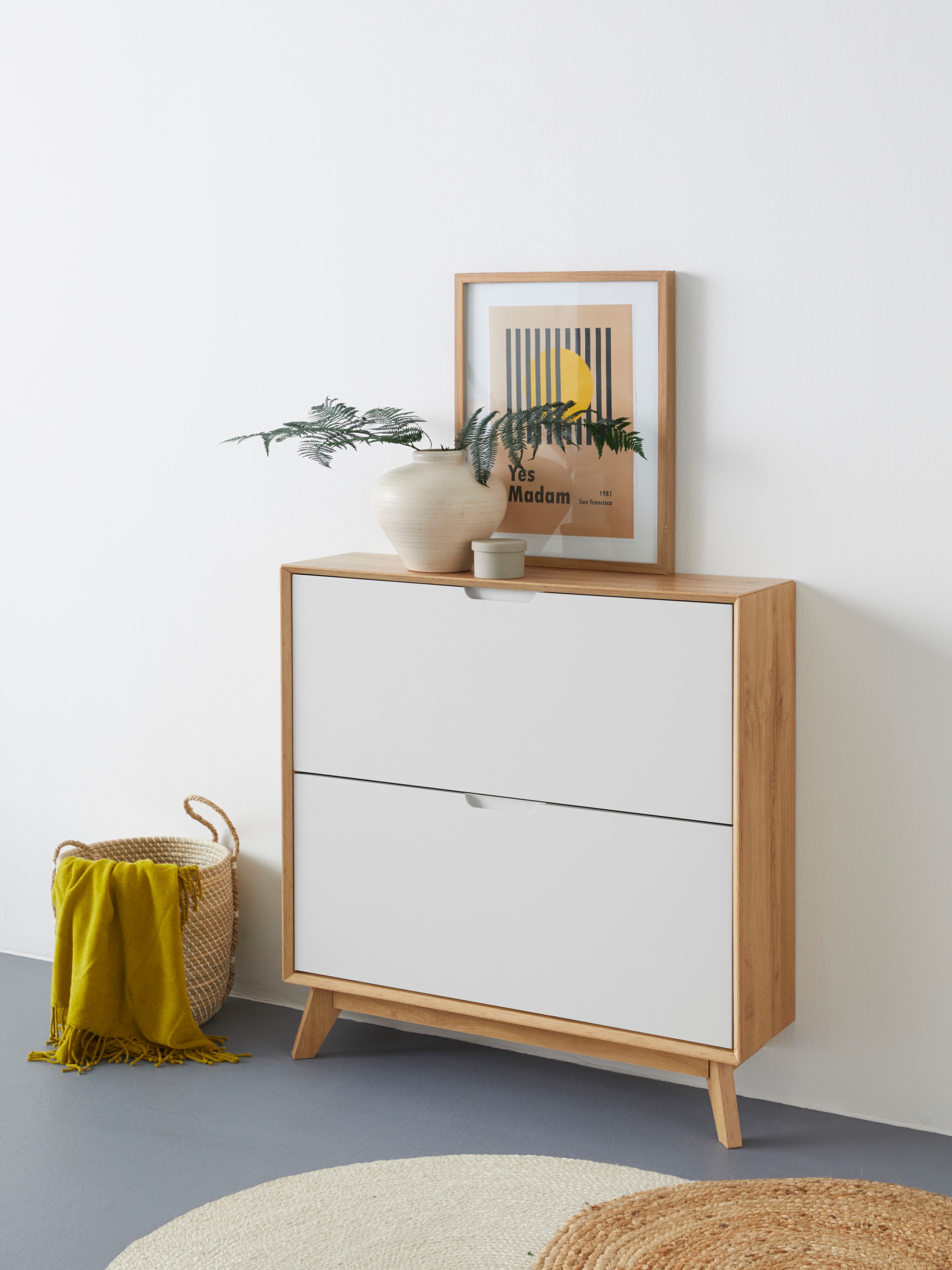 OTTO home Schuhschrank "Pandrup" mit 2 Klappen, ca. 8 Paar Schuhe pro Klapp günstig online kaufen