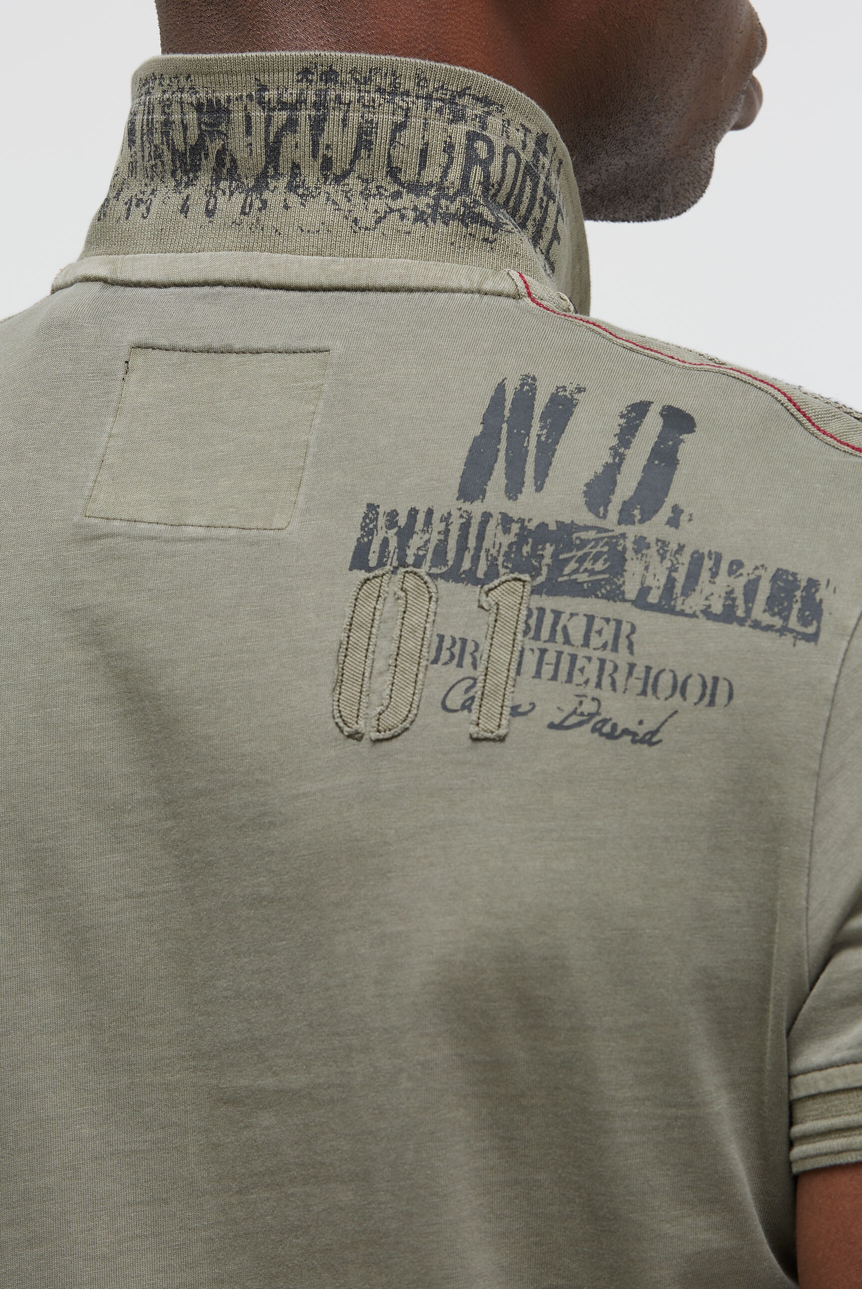 CAMP DAVID Poloshirt, mit Kontrastnähten