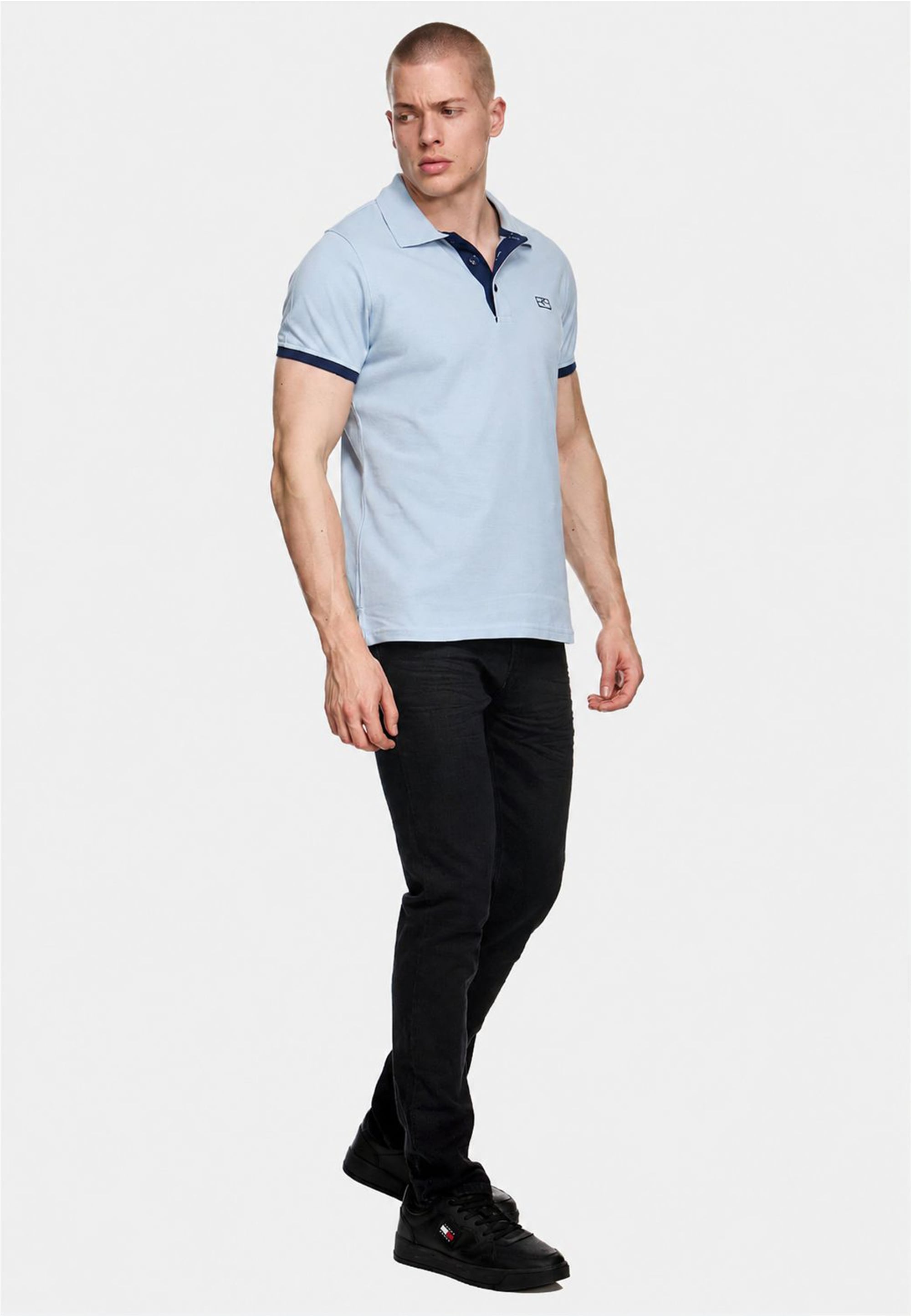 Rusty Neal Poloshirt »Rusty Neal Polo« mit kontrastfarbig abgesetzter Knopfleiste
