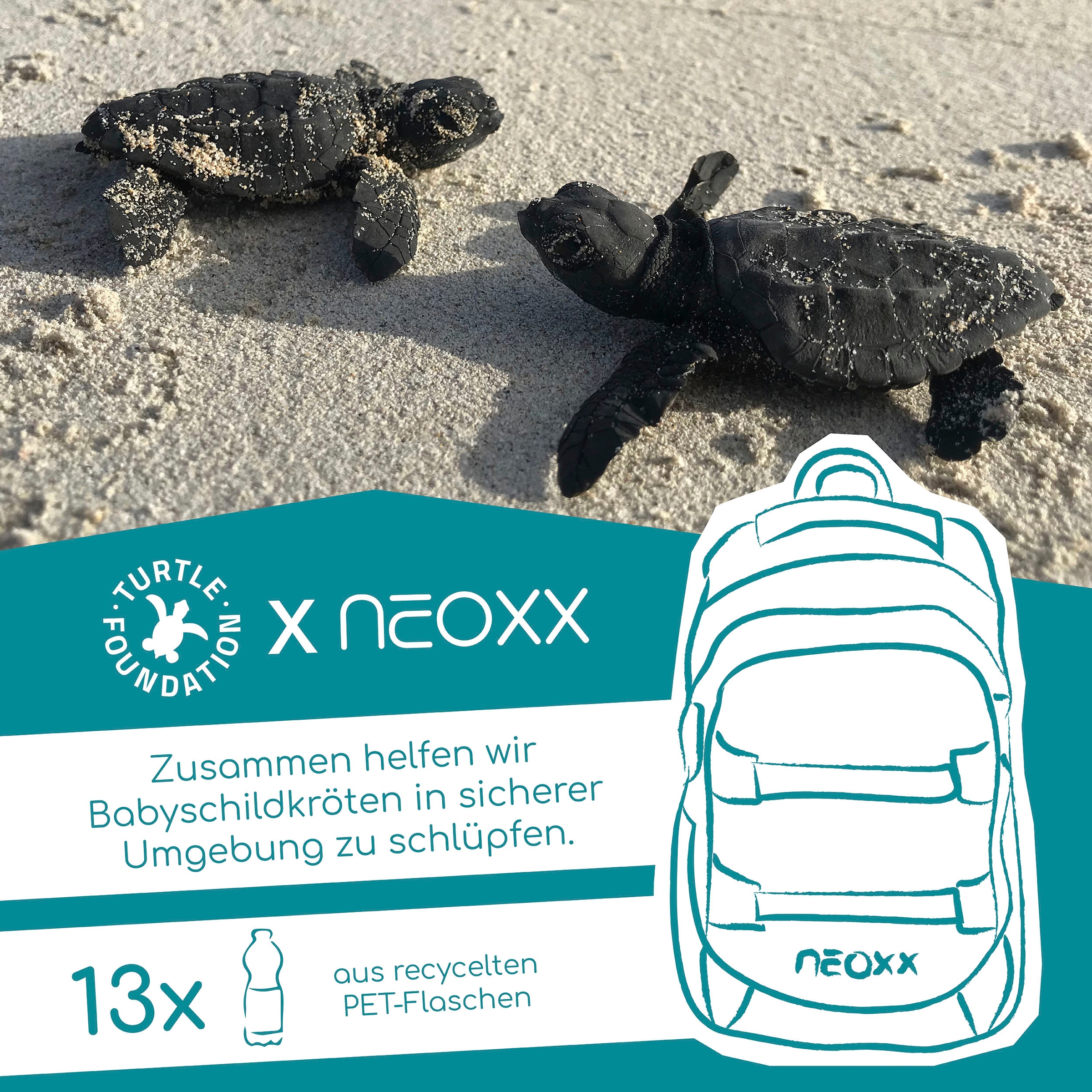 neoxx Schulrucksack »Active Pro, Petrol Extreme«