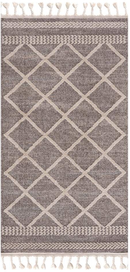 Carpet City Teppich »Art 2645«, rechteckig, Kurzflor, mit Kettfäden, Rauten-Optik