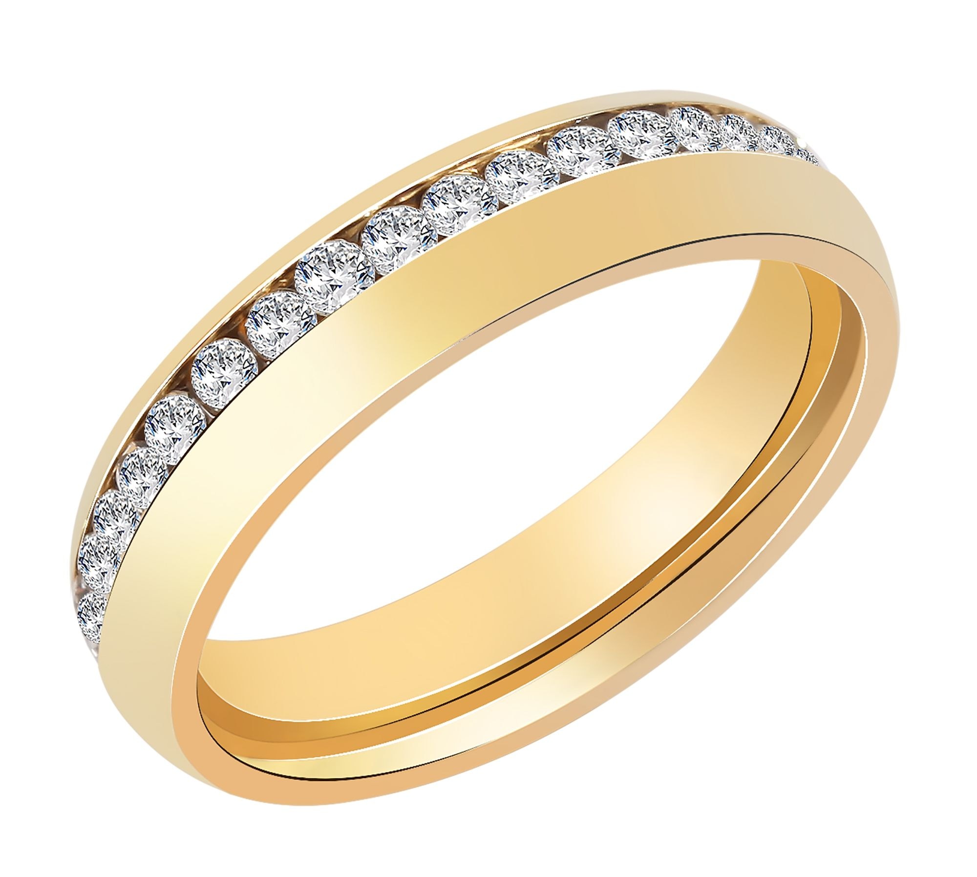 Adelia´s Fingerring »Damen Ring aus Edelstahl mit Strass Steinchen«