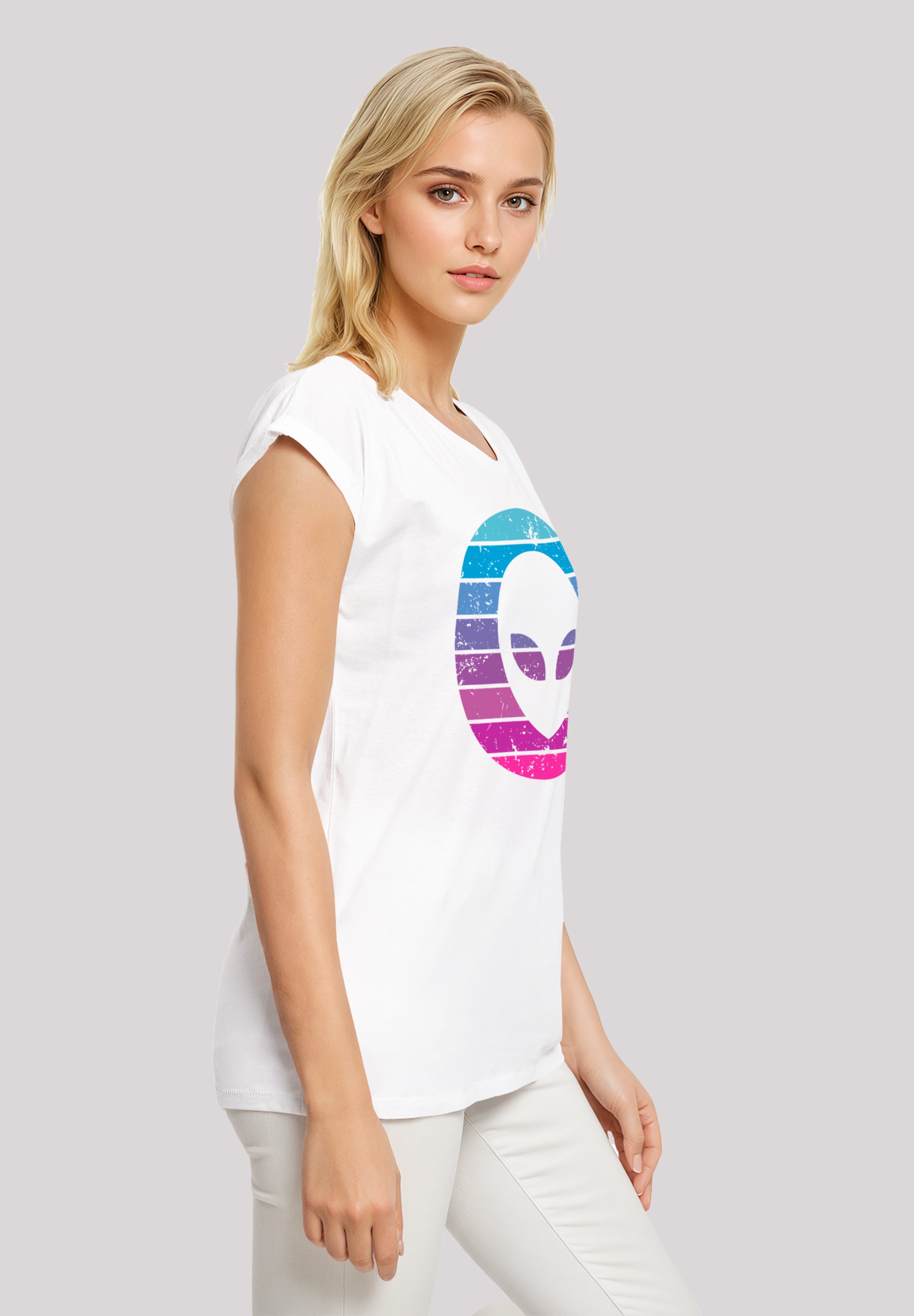 F4NT4STIC T-Shirt »Alien Kopf«, Premium Qualität