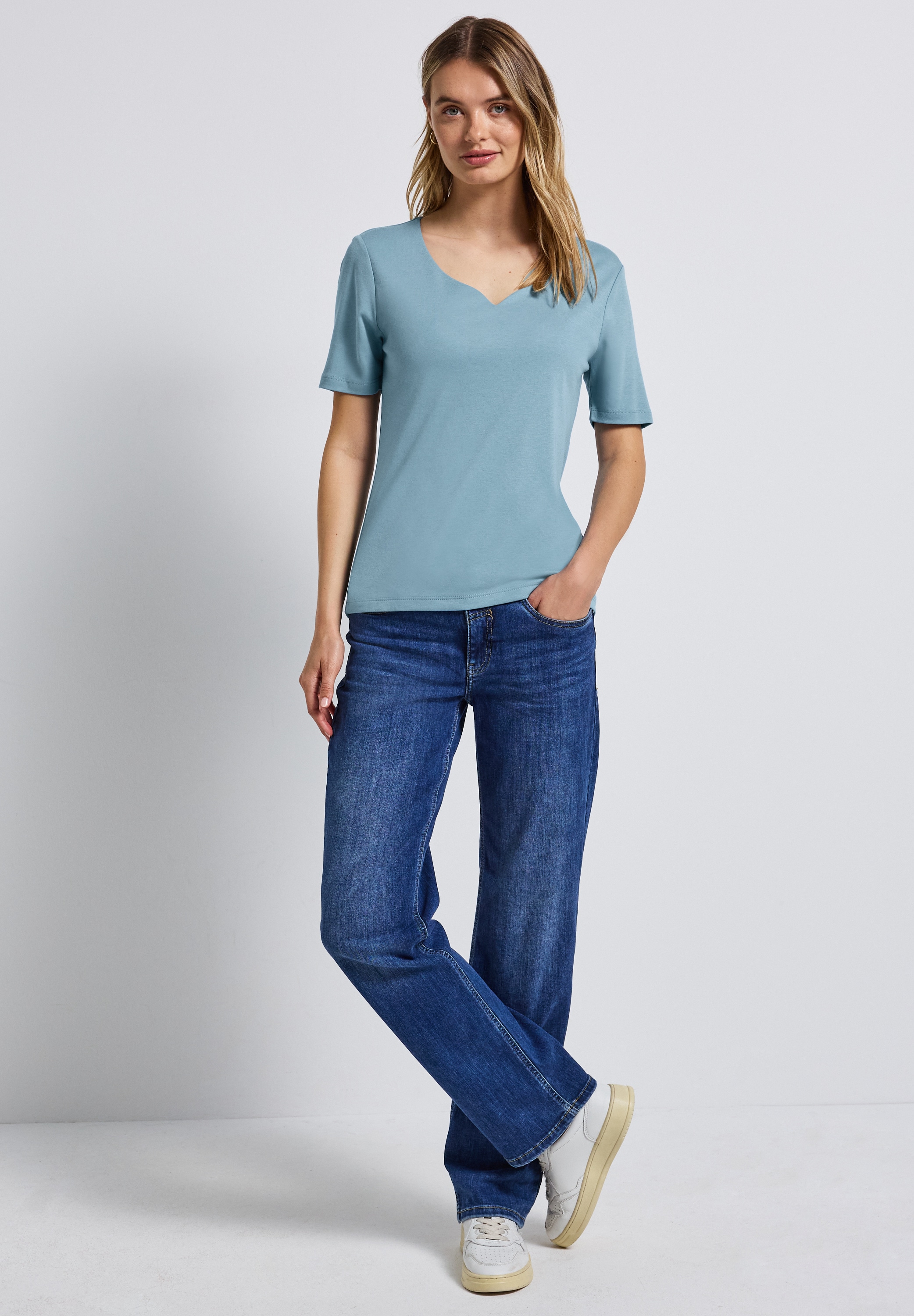 STREET ONE T-Shirt, im soften Baumwoll-Mix