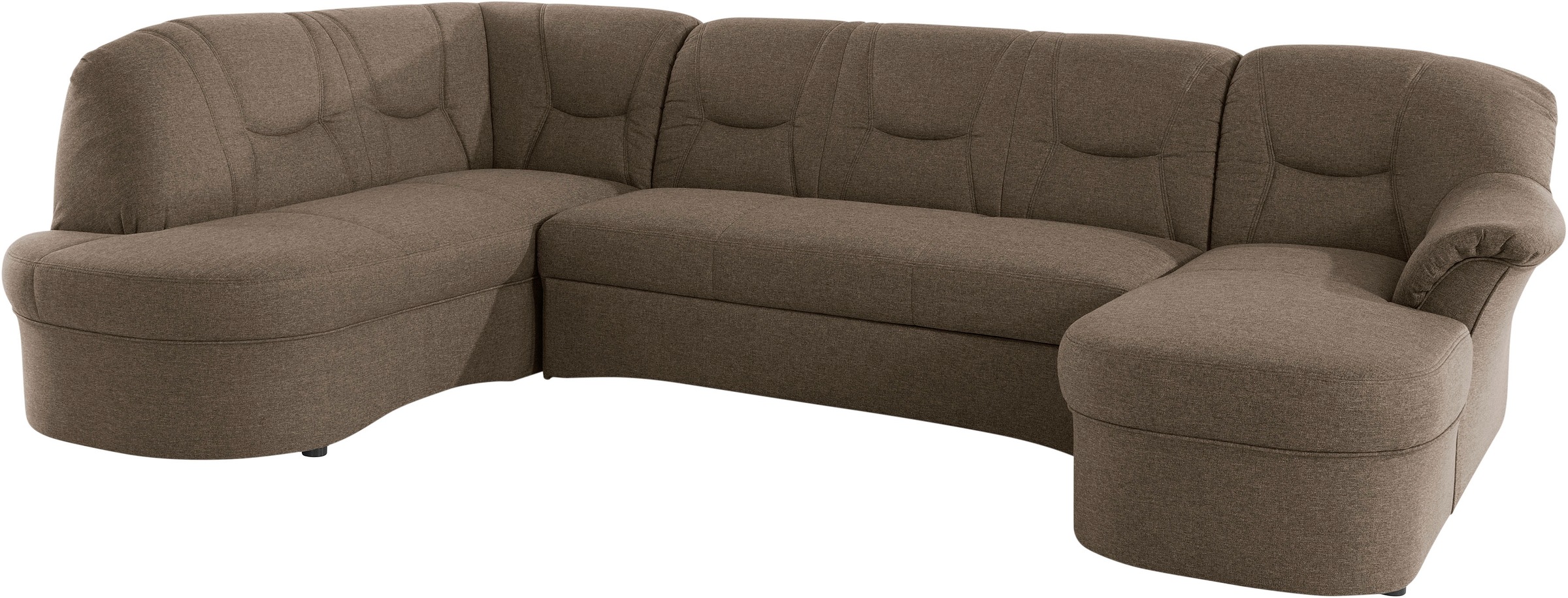 DOMO collection Wohnlandschaft »Sarafina, zeitlos und komfortabel, optional mit Federkern, U-Form«, wahlweise mit Bettfunktion