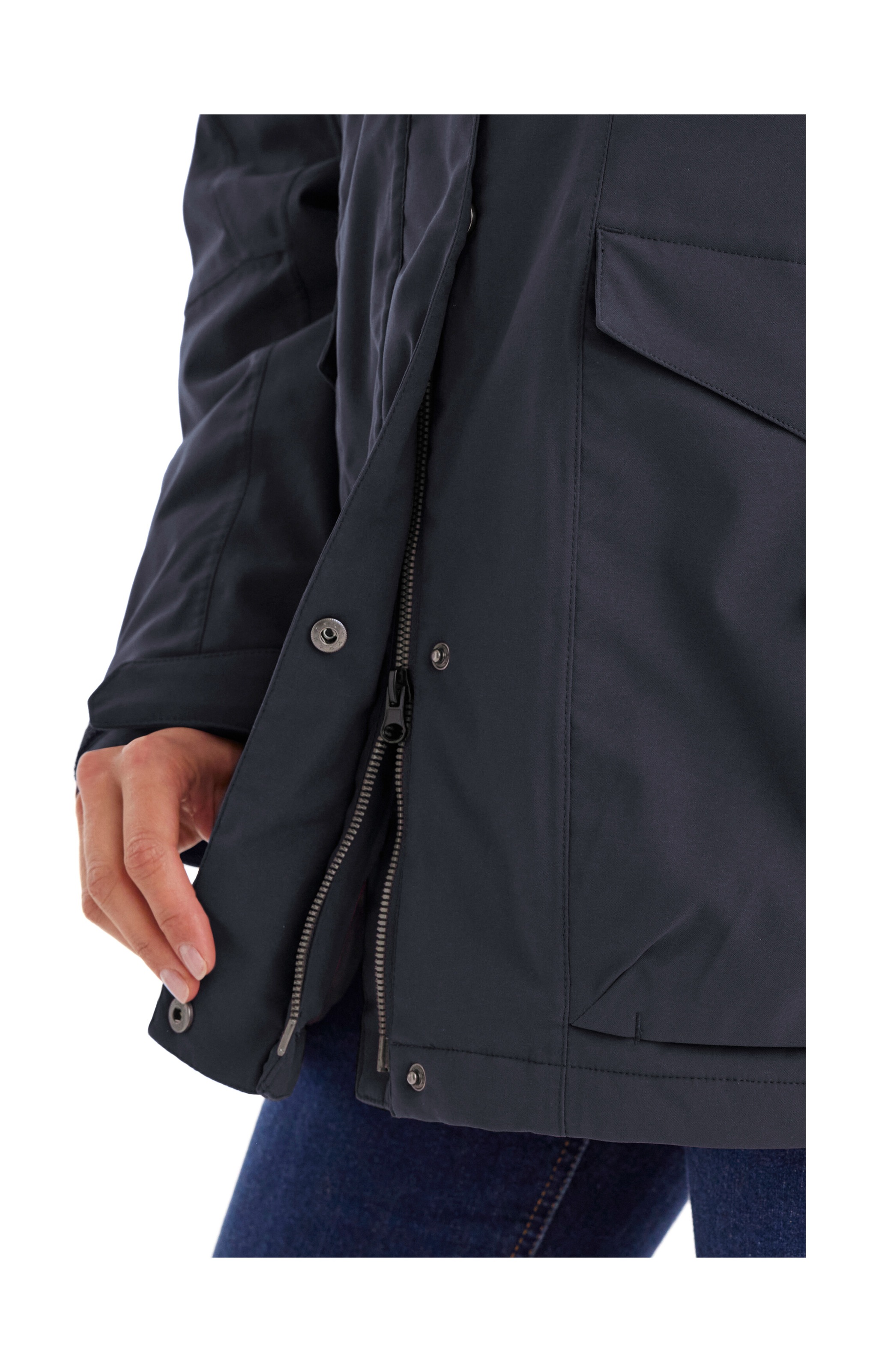 Killtec Funktionsjacke »Damen Jacke«, Wasserdichte, atmungsaktive Damenjacke mit abnehmbarer Kapuze