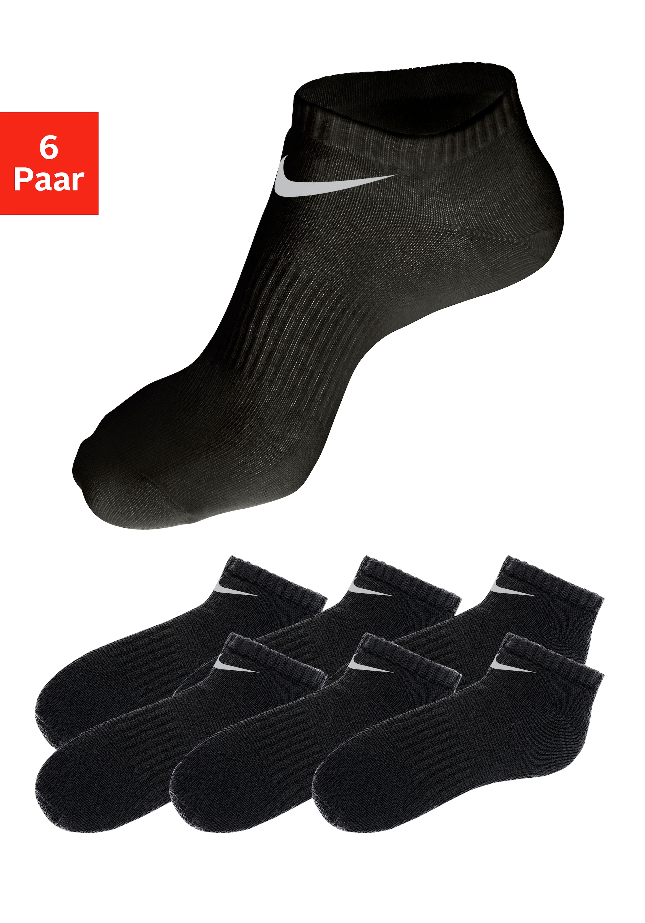Nike Sneakersocken, (6 Paar), mit Mittelfußgummi kaufen | BAUR