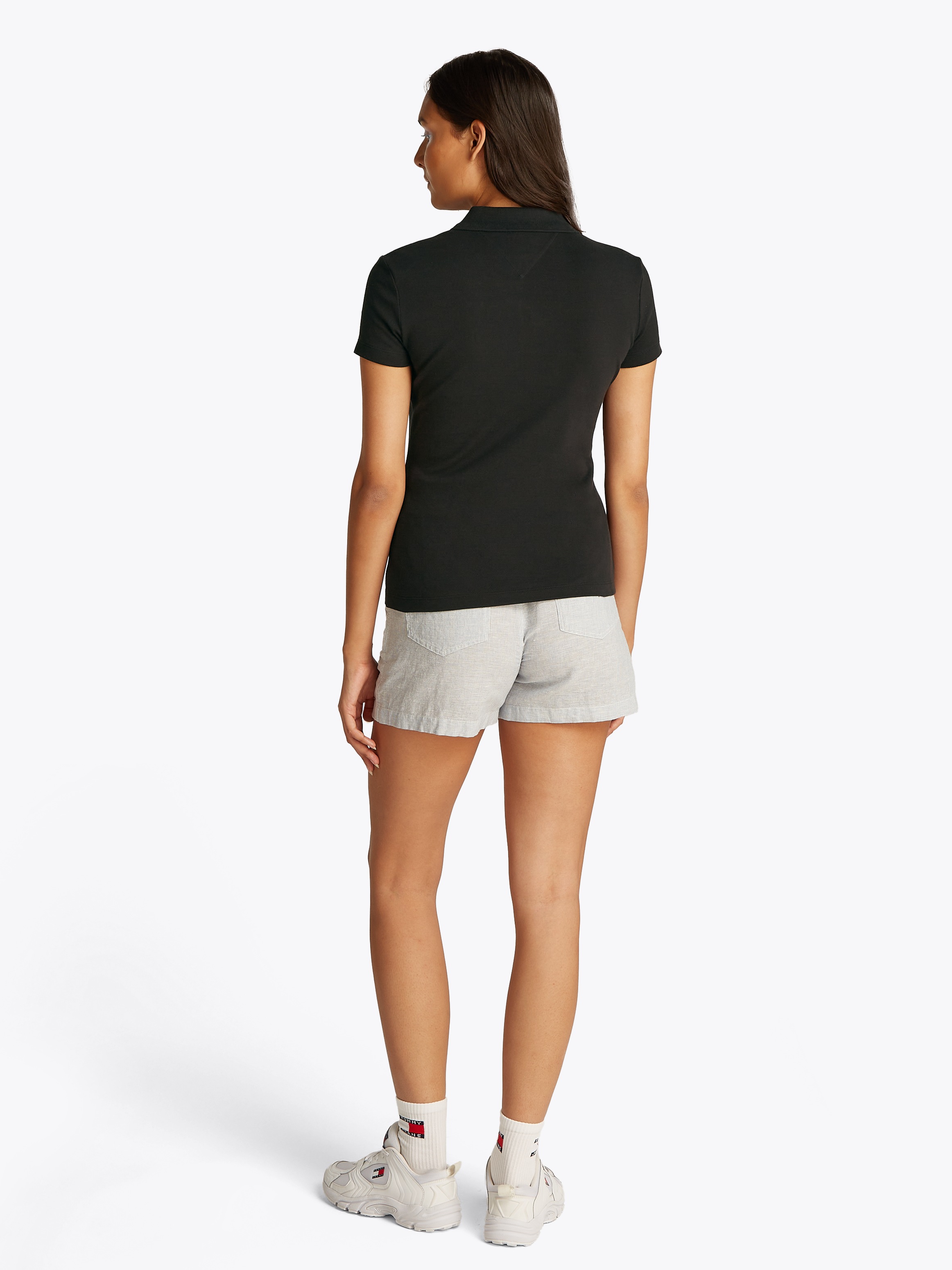 Tommy Jeans Poloshirt »TJW SLIM ESSENTIAL POLO SS«, mit Logostickerei