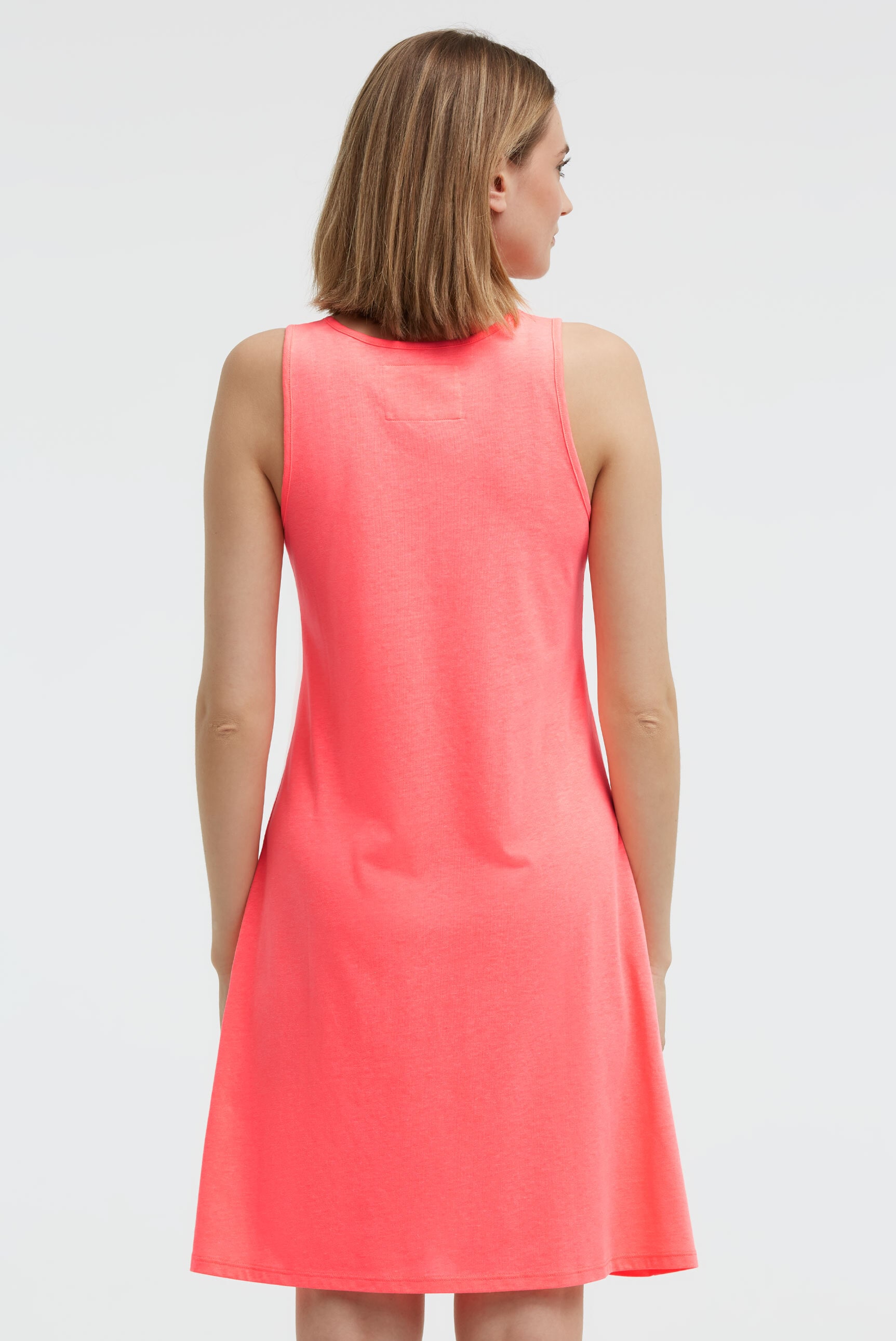 SOCCX Trägerkleid Ohne Taschen mit abgerundetem Saum