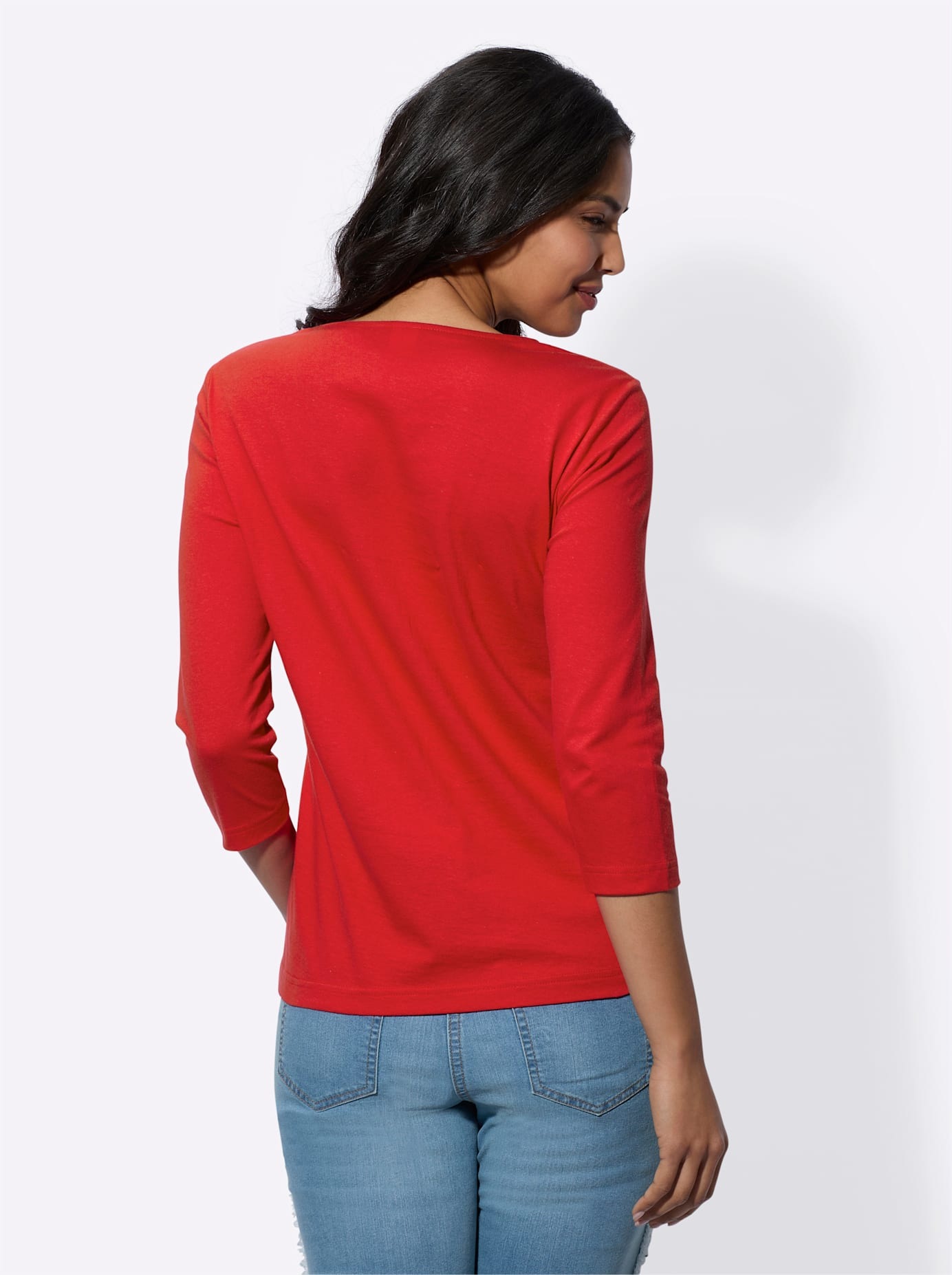 Classic Basics Rundhalsshirt "3/4-Arm-Shirt", (1 tlg.) günstig online kaufen