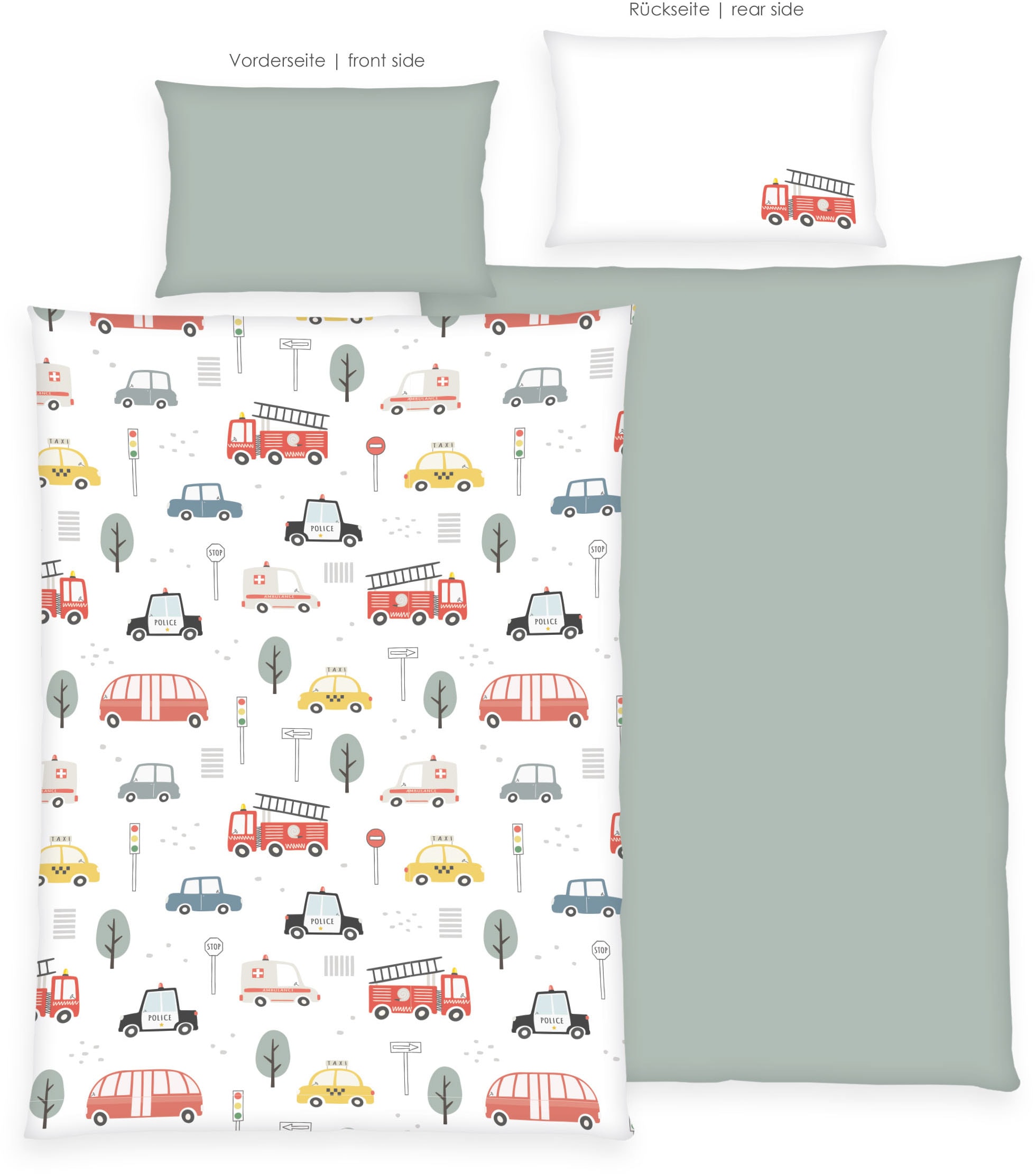 Baby Best Bettwäsche »babybest Fahrzeuge«, Wendebettwäsche