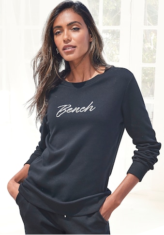 Sweatshirt »Loungeshirt«, mit Logostickerei, Loungewear, Loungeanzug