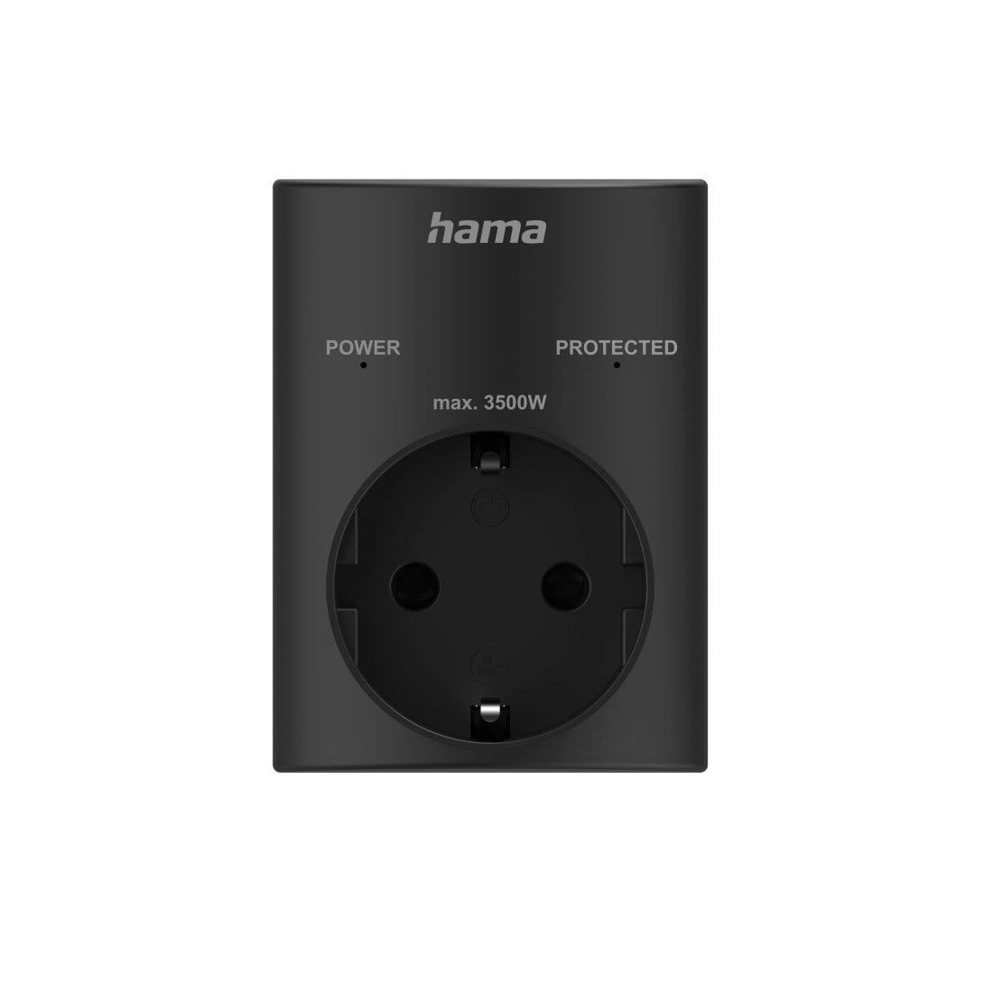 Hama »Steckdosenadapter mit Schutzkontakt, Überspannungsschutz, 3680 W, 16 A« Typ F (Schuko) zu Typ C (Eurostecker)