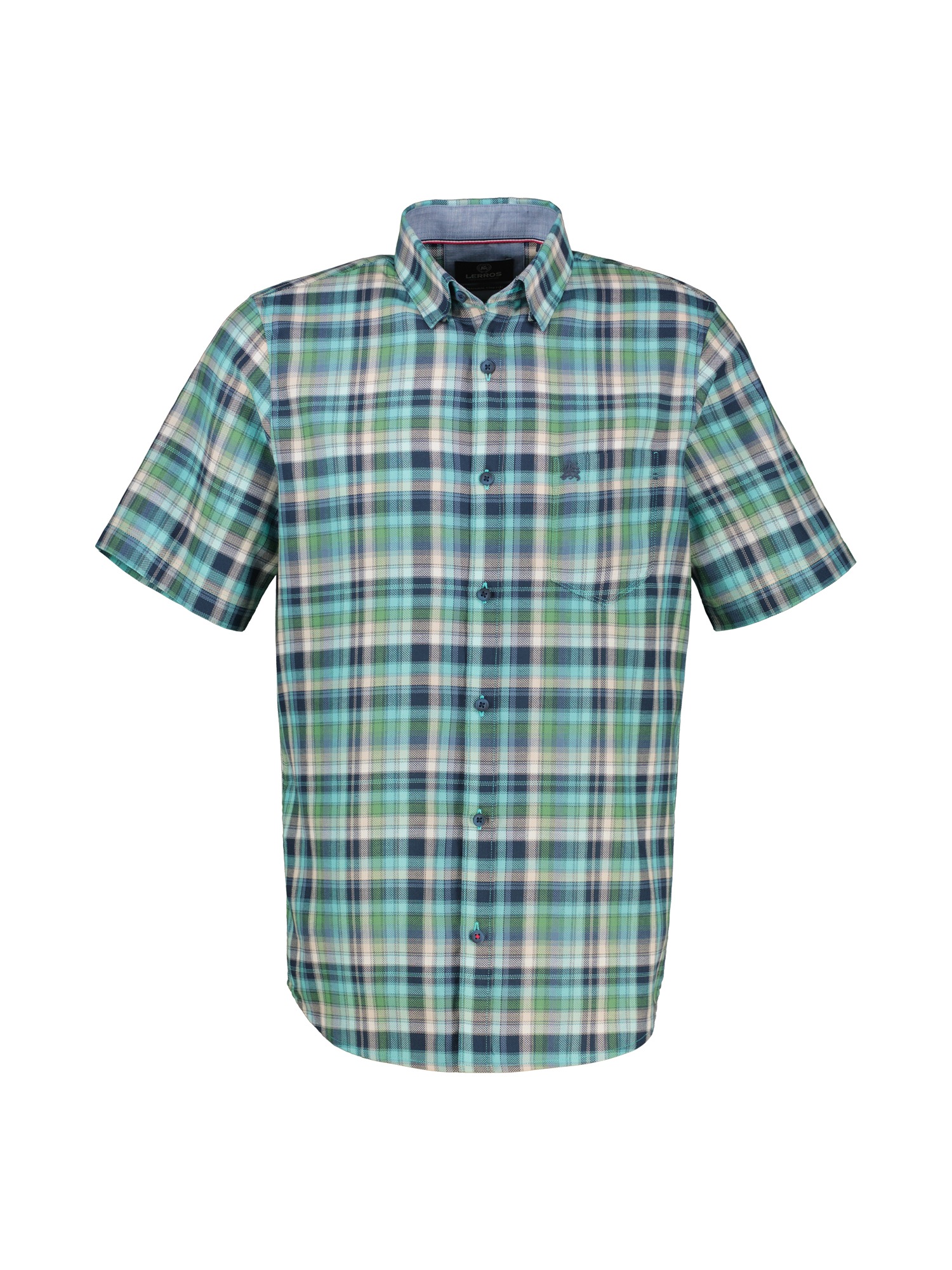 LERROS Kurzarmhemd "Kariertes Halbarmhemd in Strukturqualität" günstig online kaufen