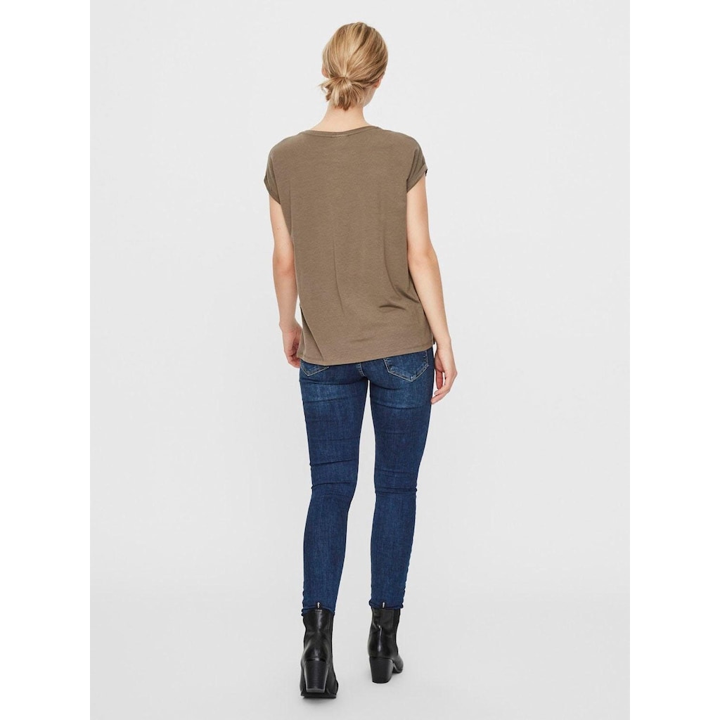 Vero Moda Rundhalsshirt »VMAVA PLAIN«