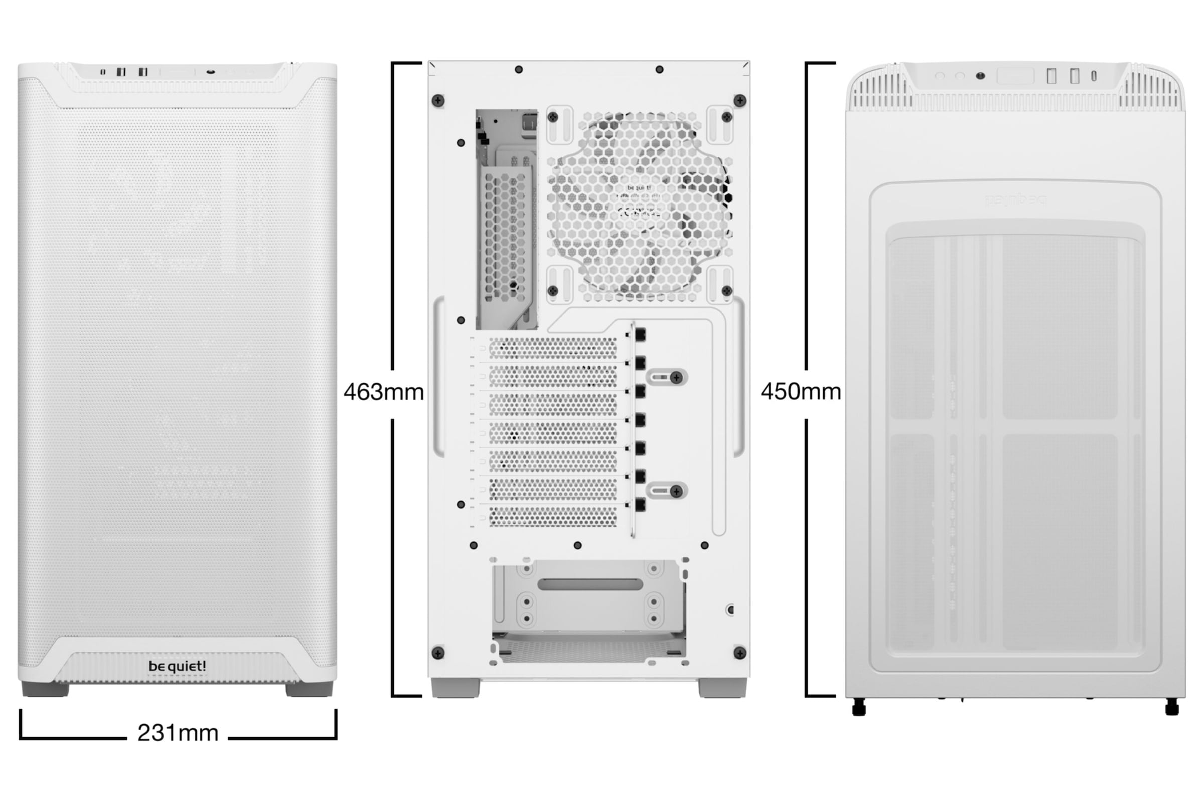 be quiet! PC-Gehäuse »PURE BASE 501 Airflow White«