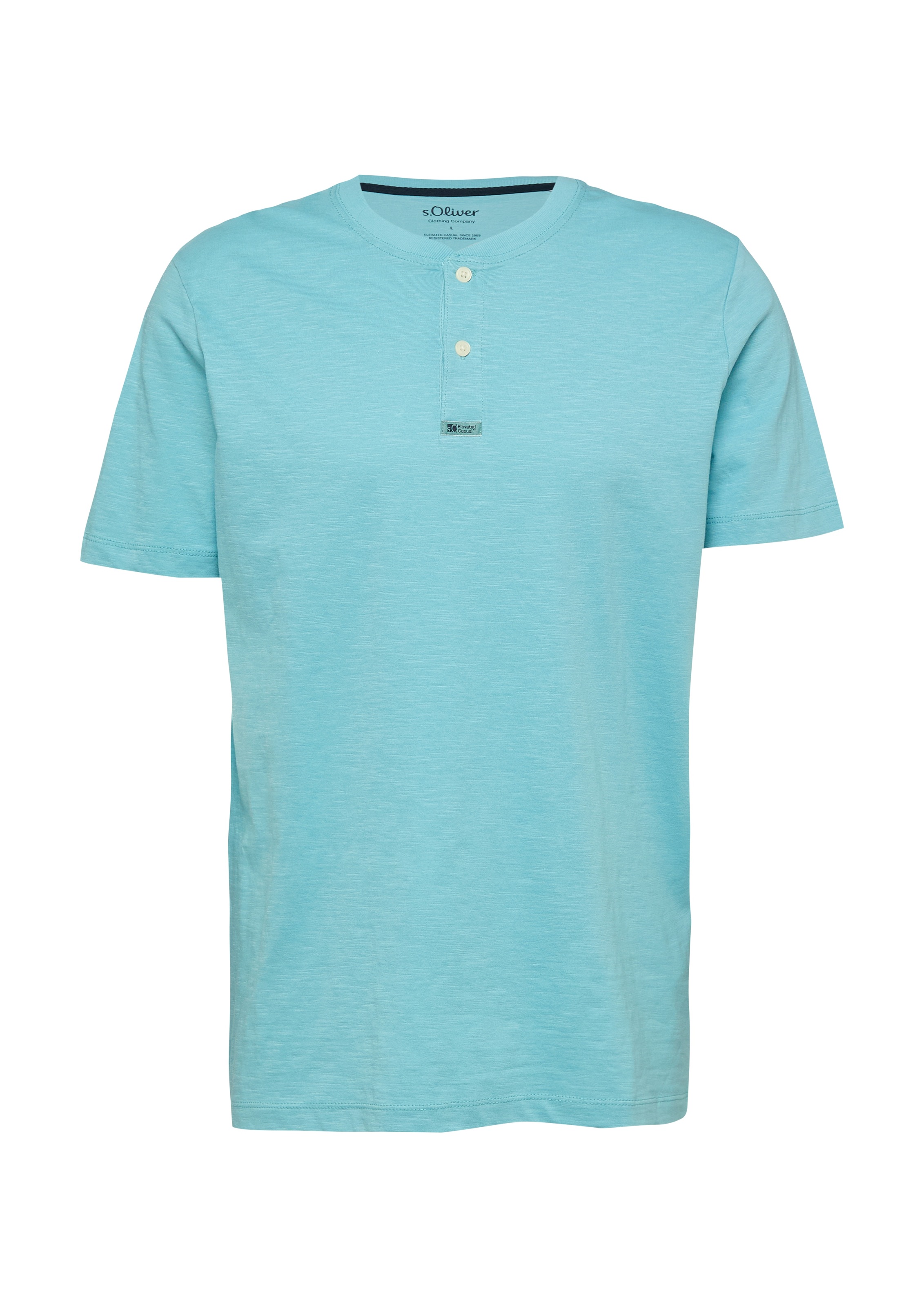 s.Oliver T-Shirt mit Henley Kragen