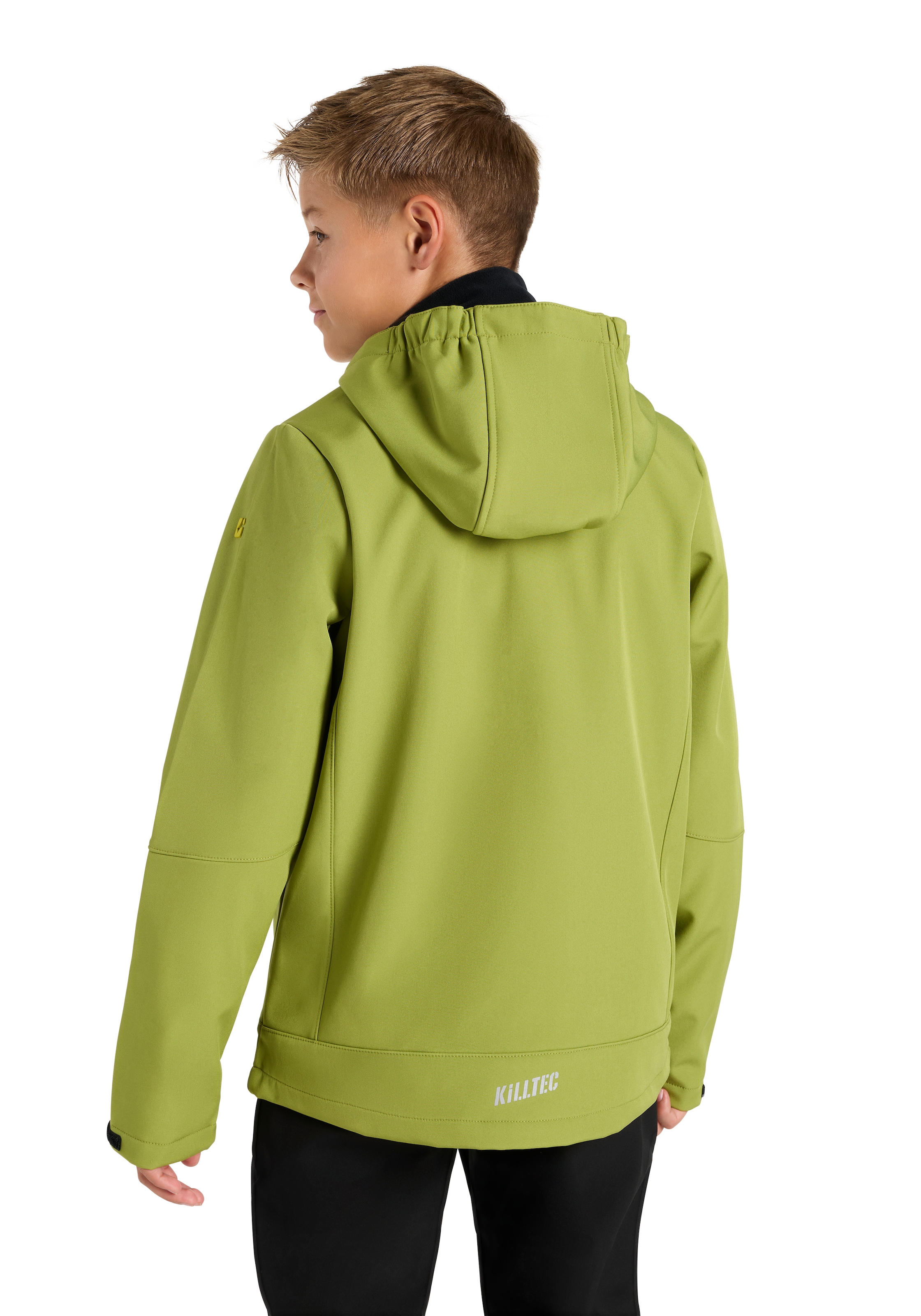 Killtec Softshelljacke »BYS SFTSHLL JCKT OT«, (1 St.), mit Kapuze, Übergangsjacke, Wasserabweisend & Windabweisend, für Kinder