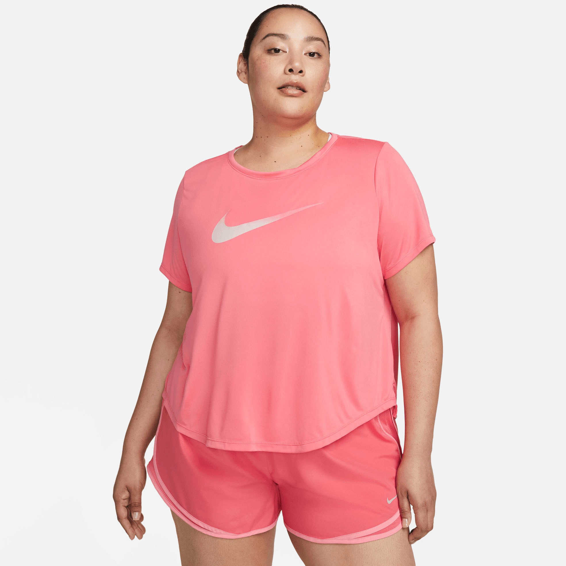 Nike Laufshirt "One Dri-FIT Swoosh Womens Short-Sleeved Top (Plus)"