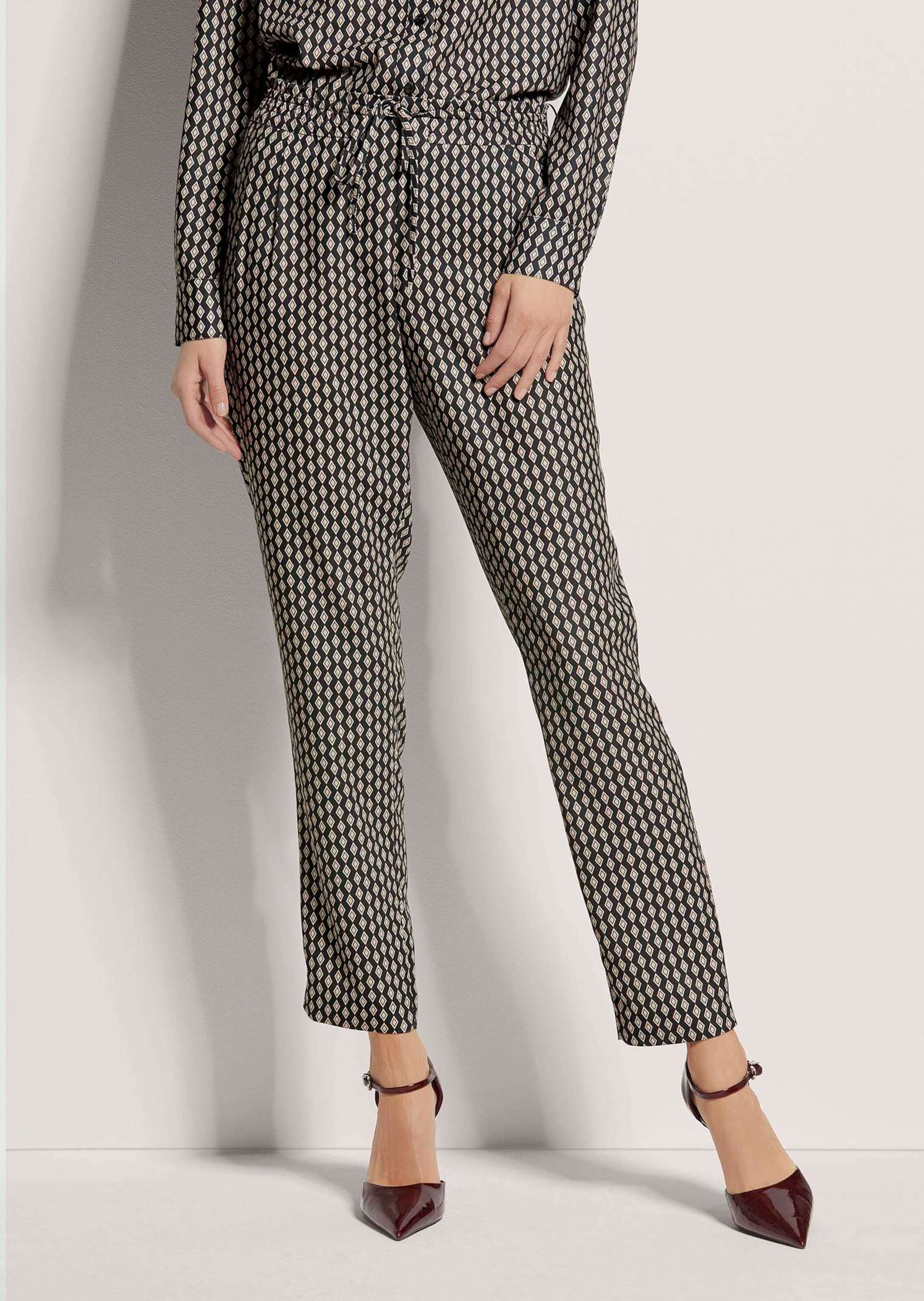 MADELEINE Stoffhose »Druckhose Elegante Hose aus fließender Qualität«
