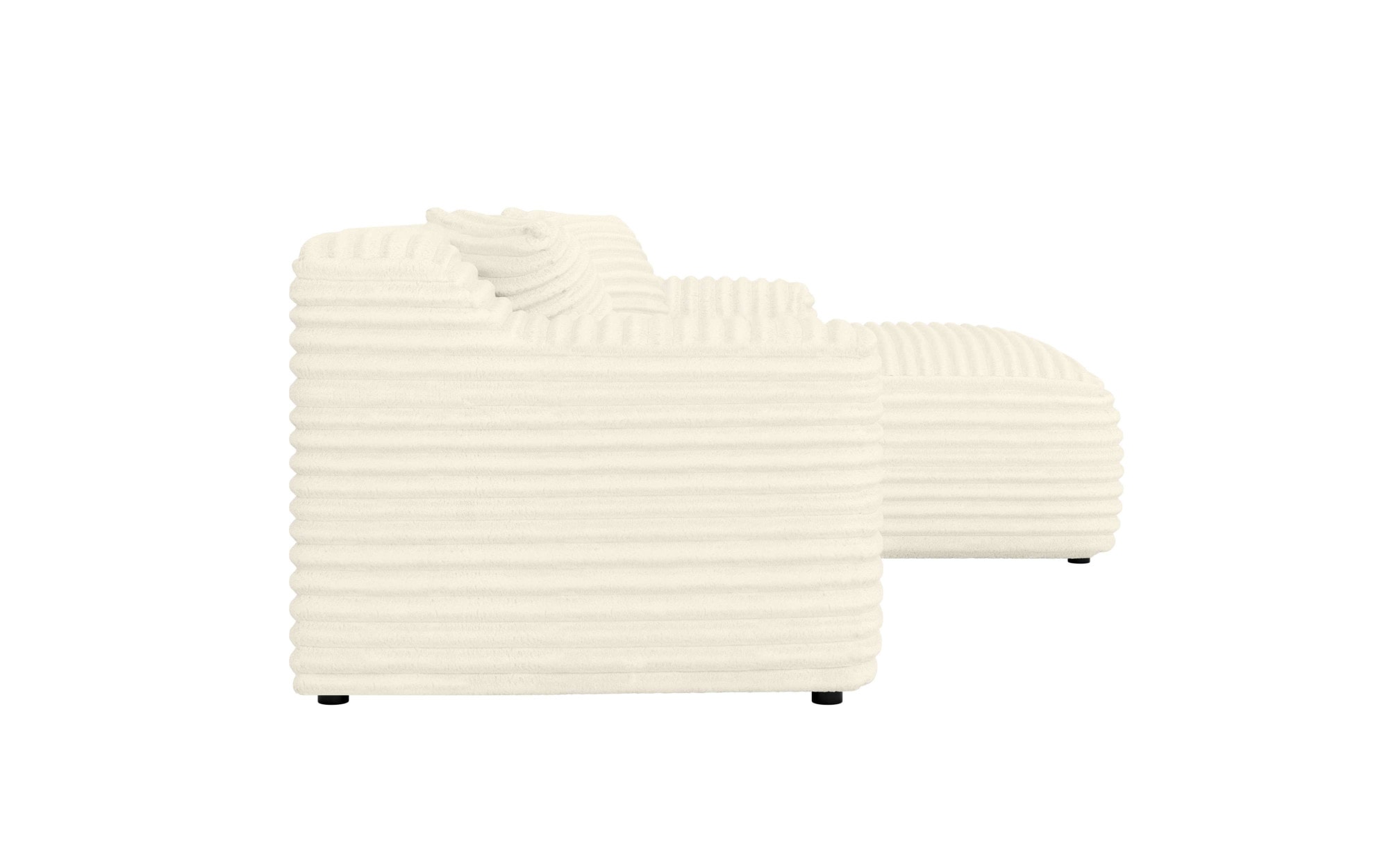 Home affaire Ecksofa »LILLIANA Designsofa, L-Form mit Recamiere rechts/links bestellbar«, L-Form mit Wellenunterfederung, Maße B/T/H: 256/160/76 cm