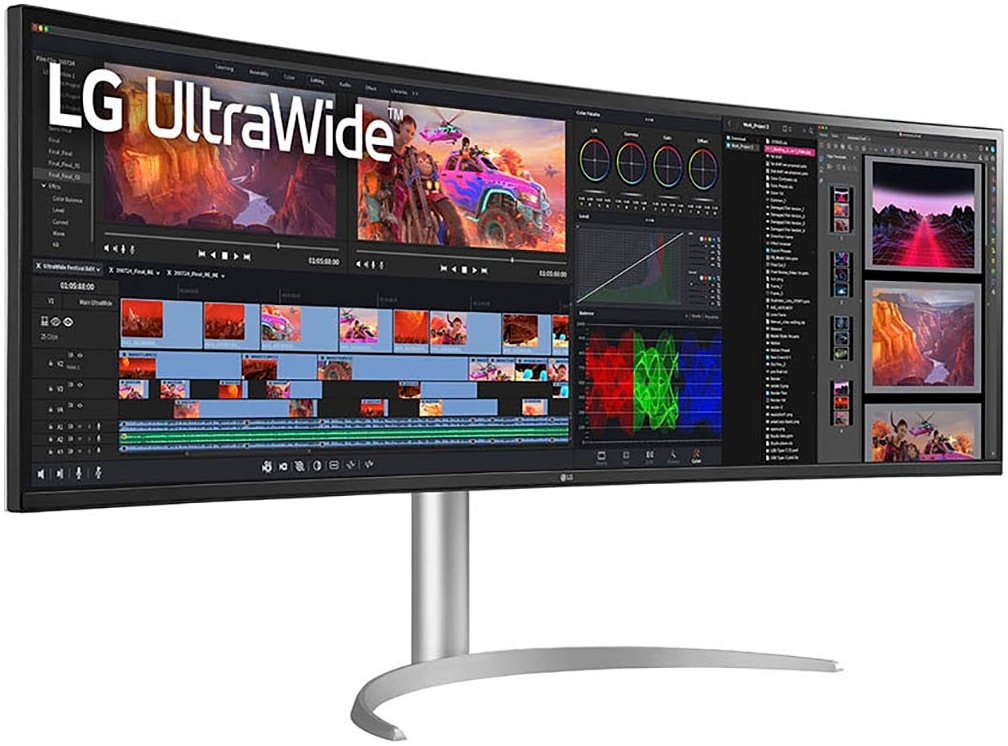 LG LED-Monitor »49WQ95X-W«, 124 cm/49 Zoll, 5120 x 1440 px, UWQHD, 5 ms Reaktionszeit, 144 Hz