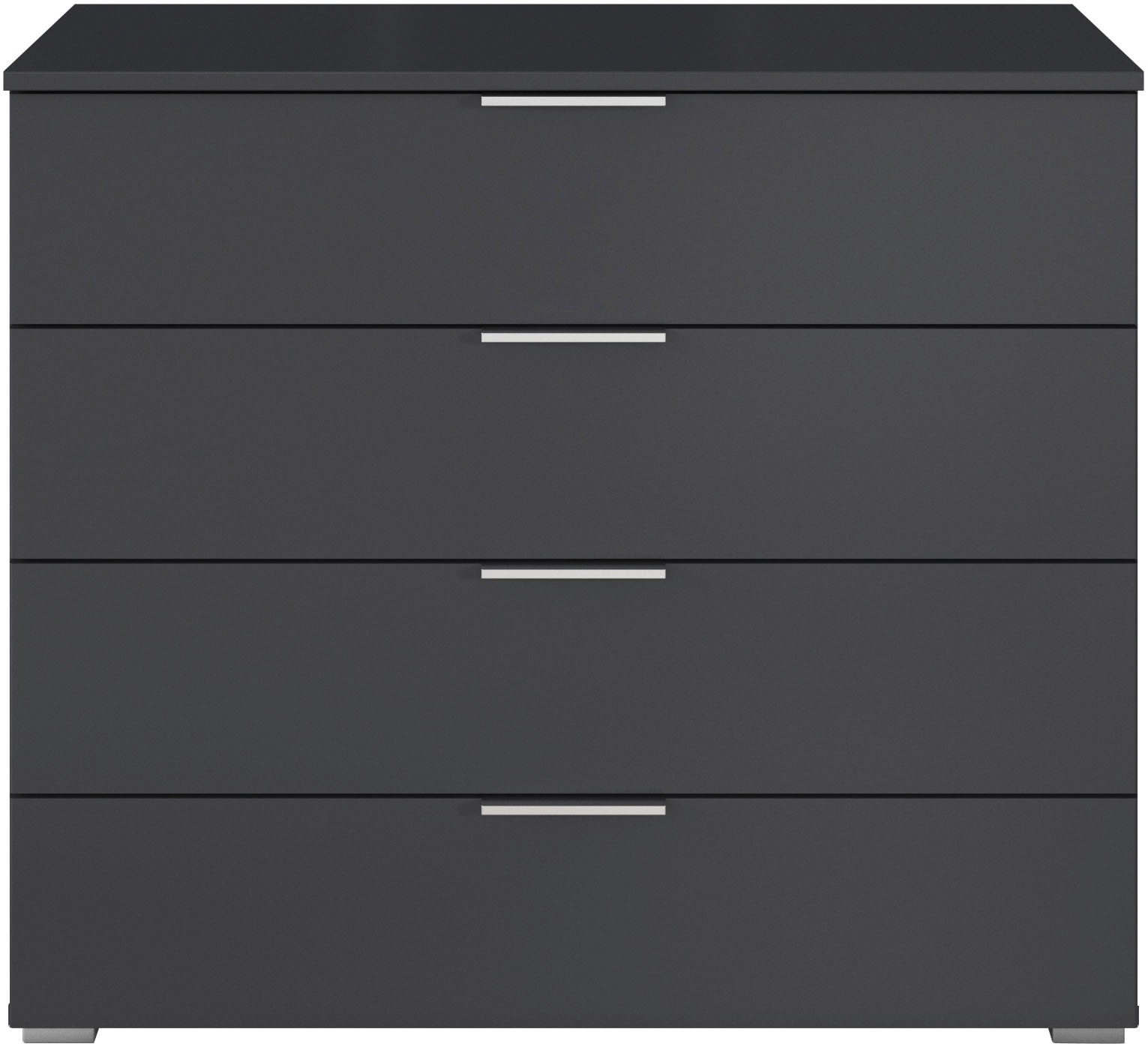 rauch Schubkastenkommode »Sideboard Schubladenkommode AGORDO mit Dekor- oder Hochglanzfront«, (in zwei Griff-Farben, Breite 80 cm inkl. Soft-Close-Funktion), vier große und geräumige Schubladen mit viel Stauraum MADE IN GERMANY