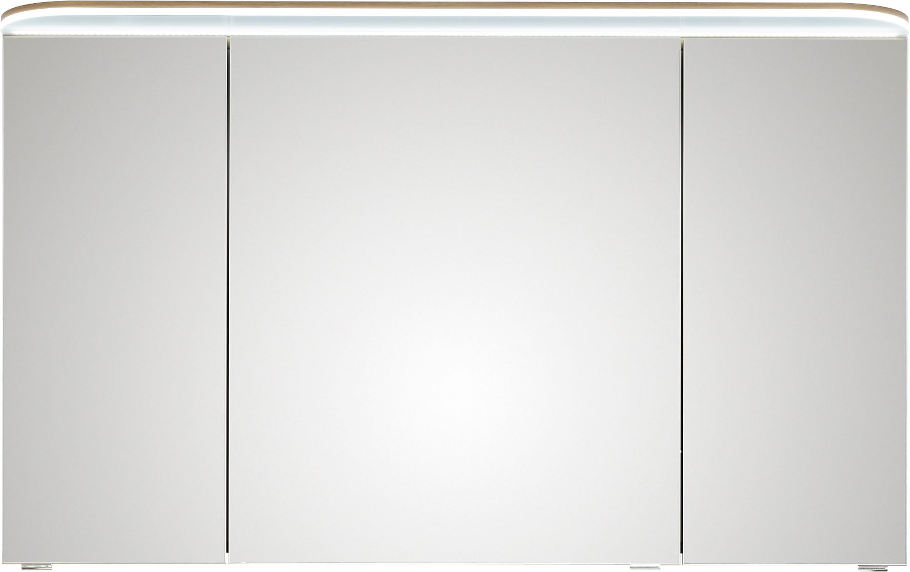 Saphir Badmöbel-Set »Balto Sprint 3-teilig, Mineralmarmor-Waschtisch mit LED-Spiegelschrank«, (4 St.), Badezimmer Set mit Unterschrank inkl Türdämpfer, 3 Türen, 2 Schubladen