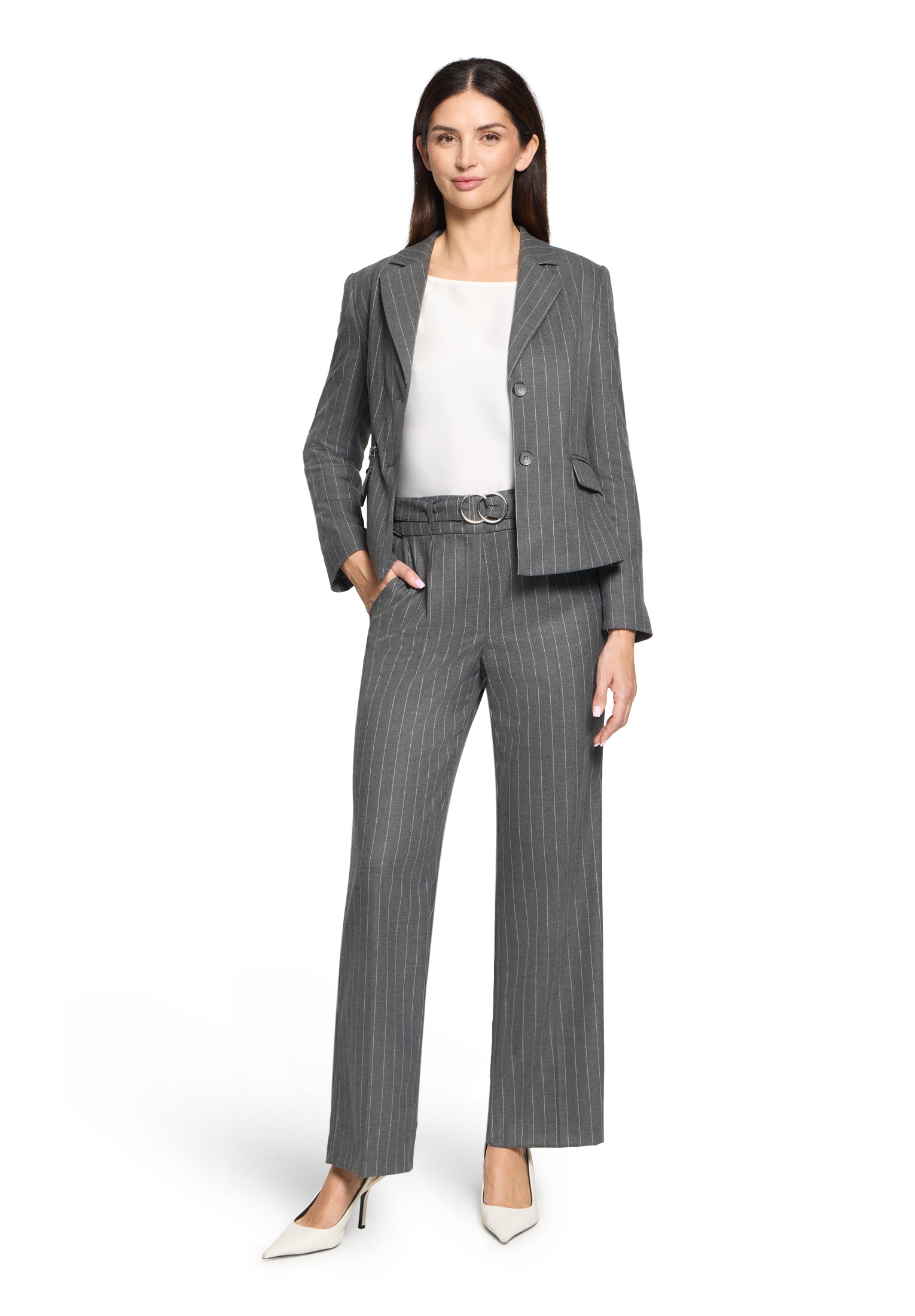 Betty Barclay Marlene-Hose "Damen Marlene-Hose mit Bindegürtel" günstig online kaufen