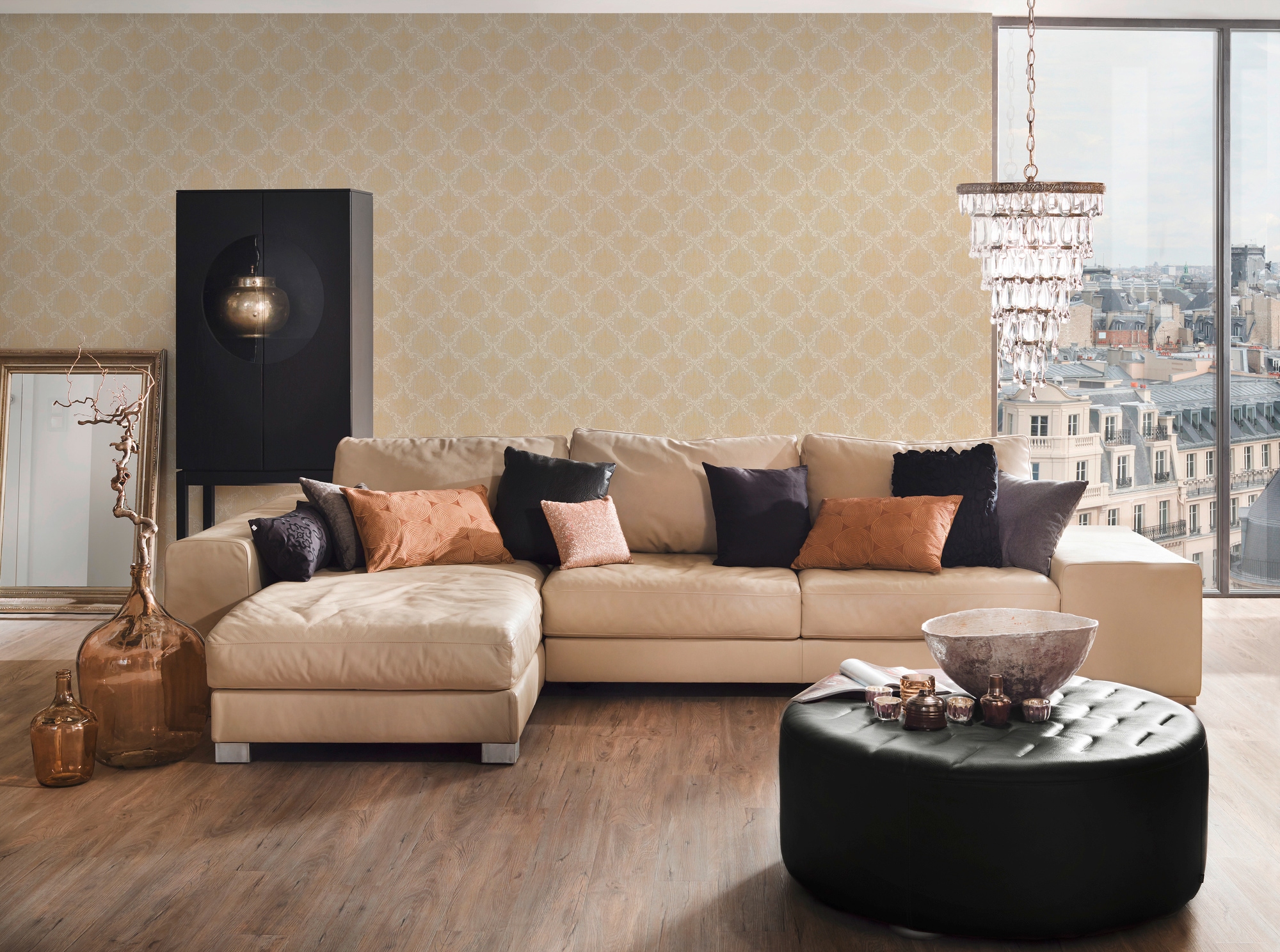 Architects Paper Textiltapete »Tessuto«, Barock-ornamental-gemustert, Tapete Barock Tapeten Wohnzimmer Schlafzimmer Küche modern Design Büro