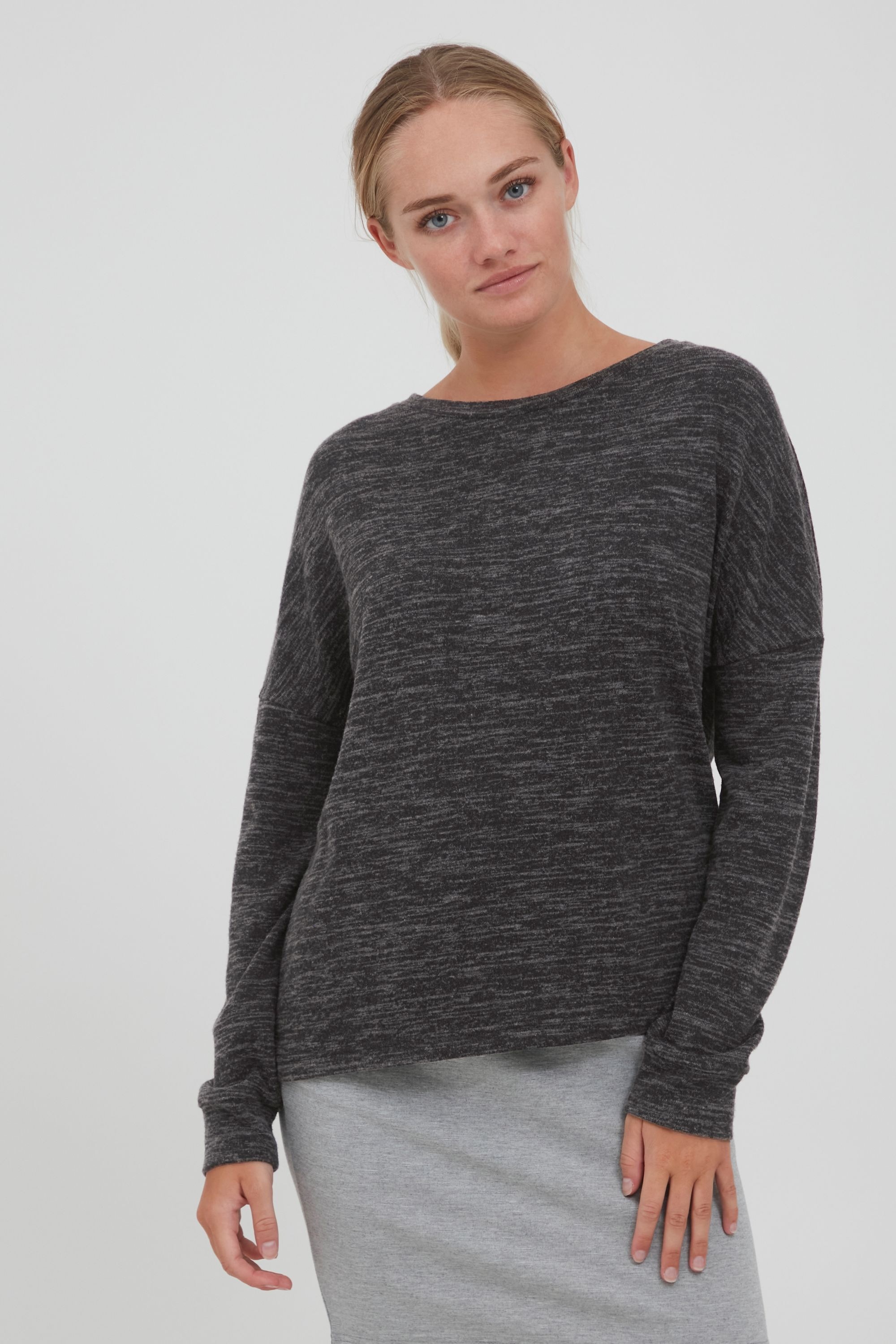 OXMO Sweatshirt OXBenta Melierter Sweatpullover günstig online kaufen