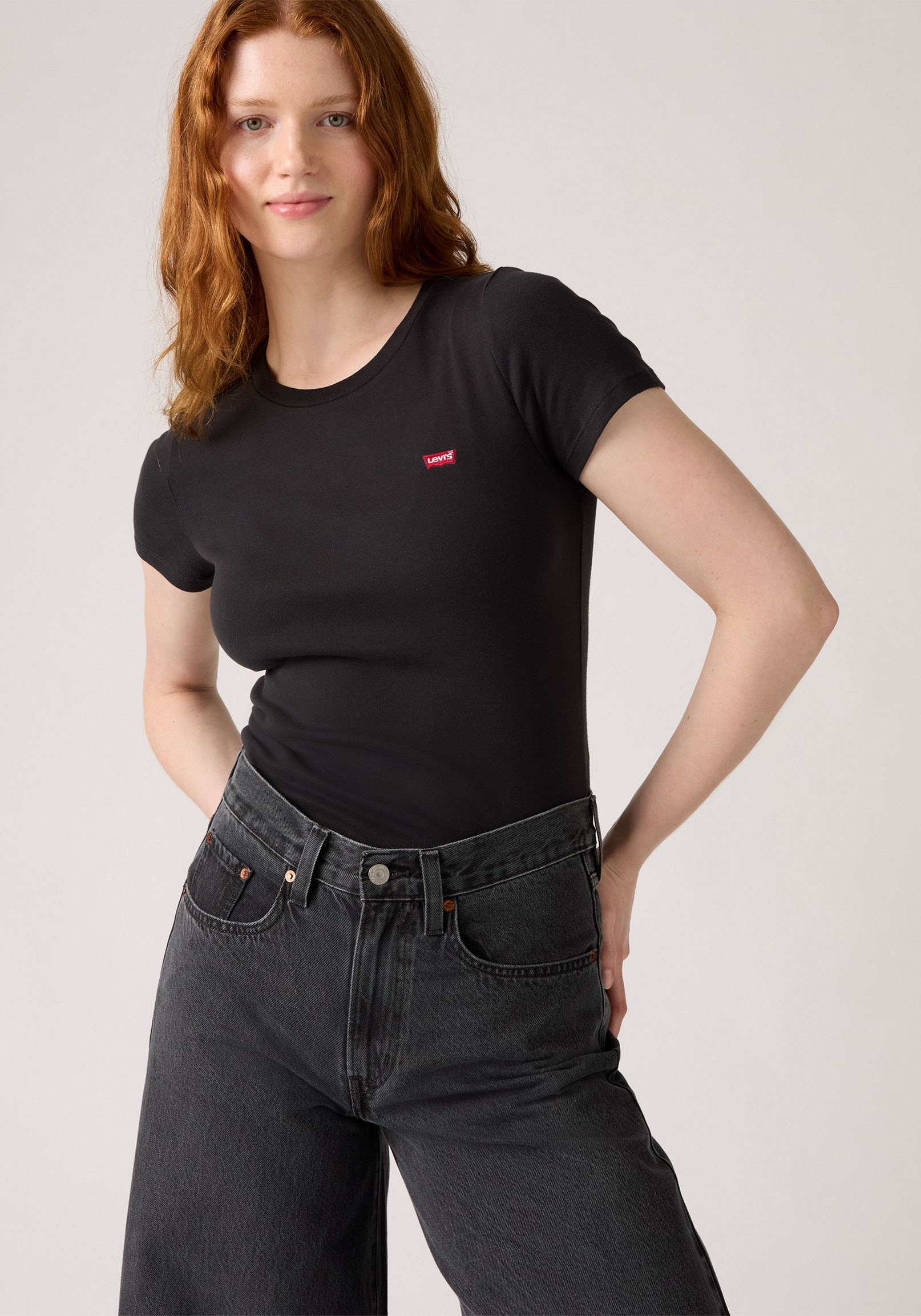 Levis T-Shirt "Mini-Logo" Packung, 2 Stk. mit kleiner Markenlogo-Stickerei günstig online kaufen