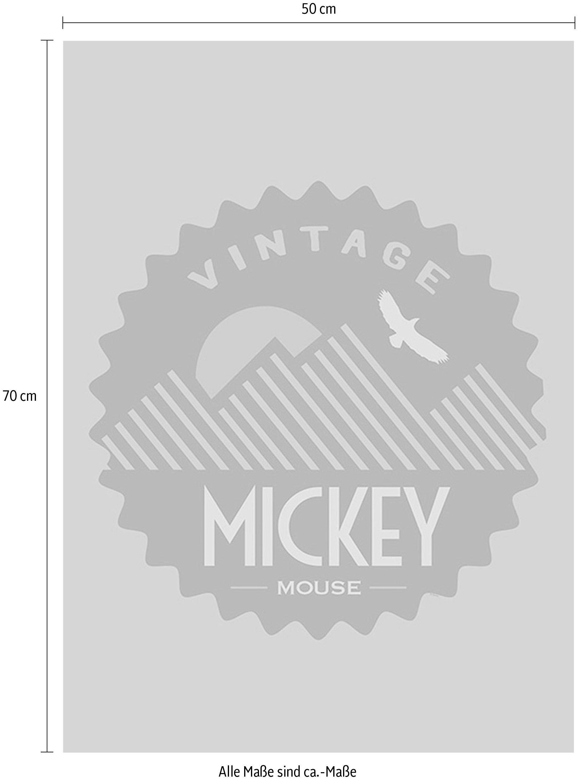 Komar Bild »Mickey Mouse Vintage«, Disney, (1 St.), Wandbild zur Dekoration im Kinderzimmer - ohne Rahmen