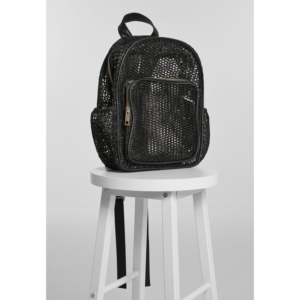 URBAN CLASSICS Handtasche »Accessoires Lady Backpack Mesh Transparent« (1 tlg.)