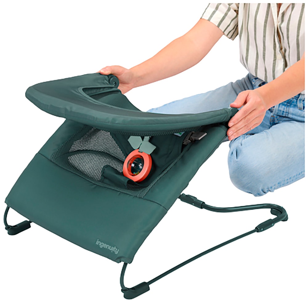 ingenuity Babywippe »Stow & Go™ Compact Folding Bouncer« bis 9 kg mit Vibration