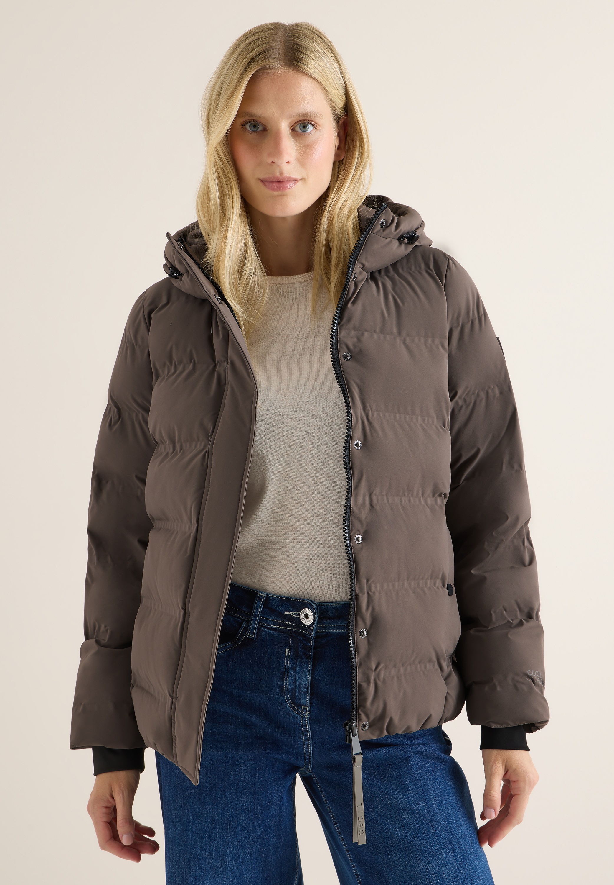 Cecil Steppjacke mit Kapuze mit moderner Steppung günstig online kaufen