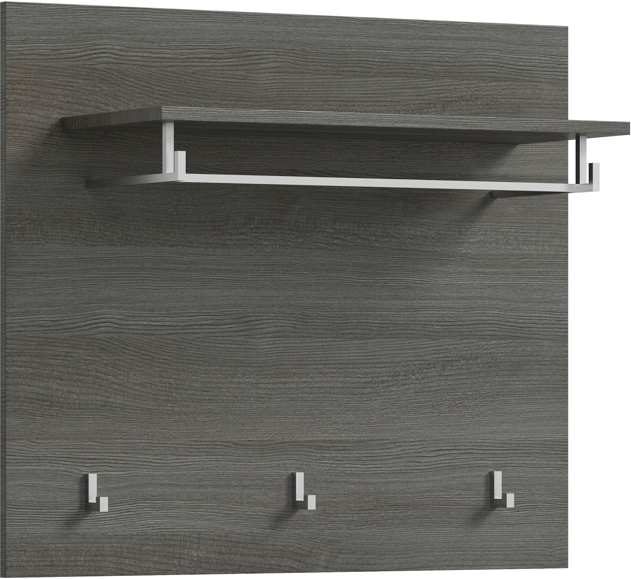 INOSIGN Garderobenpaneel »Rumba, Breite 80cm, 3 Haken, 1 Kleiderstange, 1 Ablageboden«, Garderobe, Paneel, Wandpaneel, Flurmöbel
