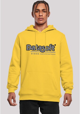 Kapuzenpullover »DATASOFT Logo schwarz Retro Videospiel Gaming SEVENSQUARED«