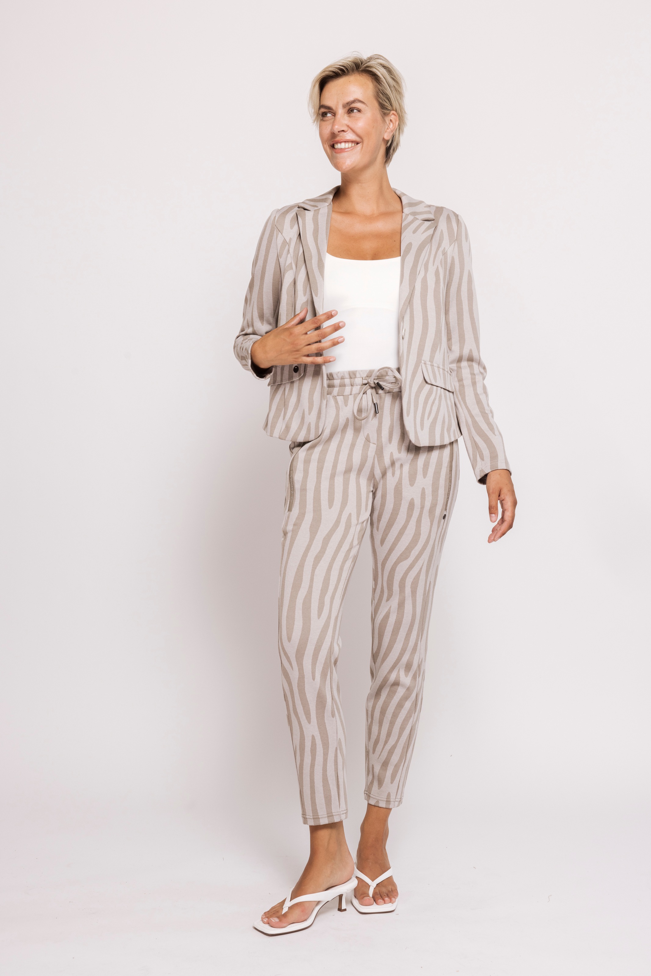 Zhrill 7/8-Hose »CHIARA CASUAL«  Slim Fit, Zebra-Muster
