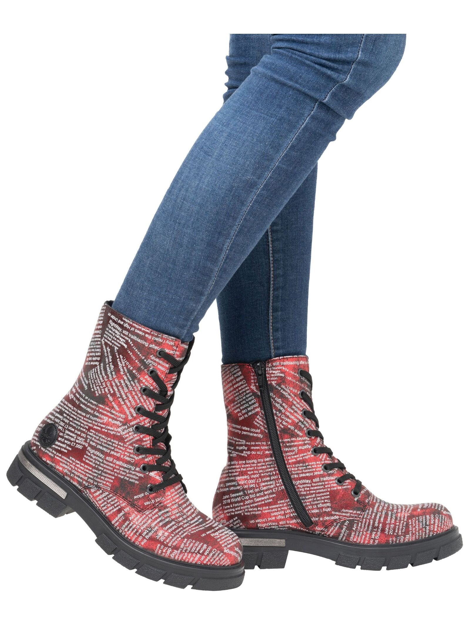 Rieker Schnürstiefelette »Rieker Stiefelette Lederimitat«