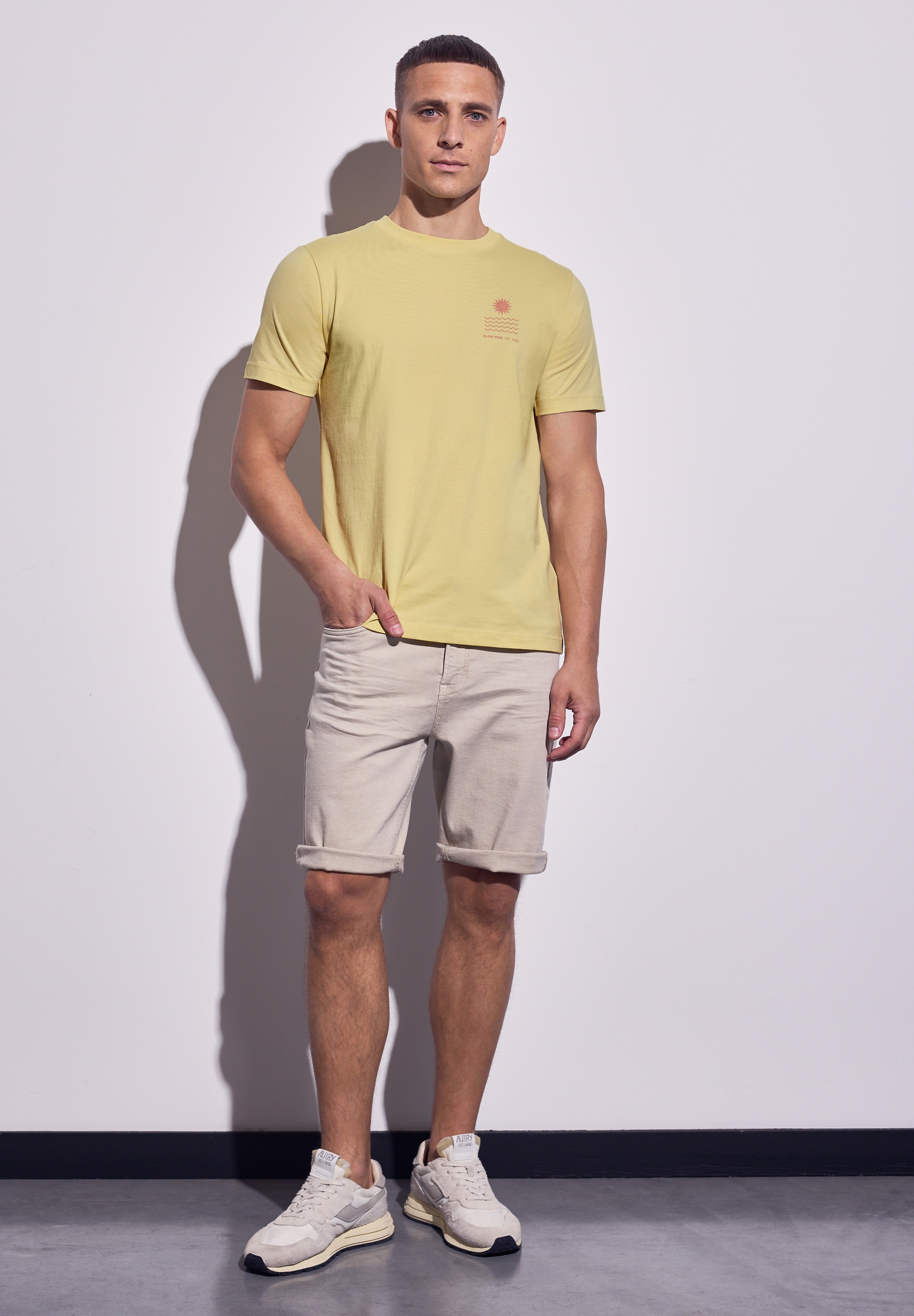 STREET ONE MEN T-Shirt, mit Rundhalsausschnitt