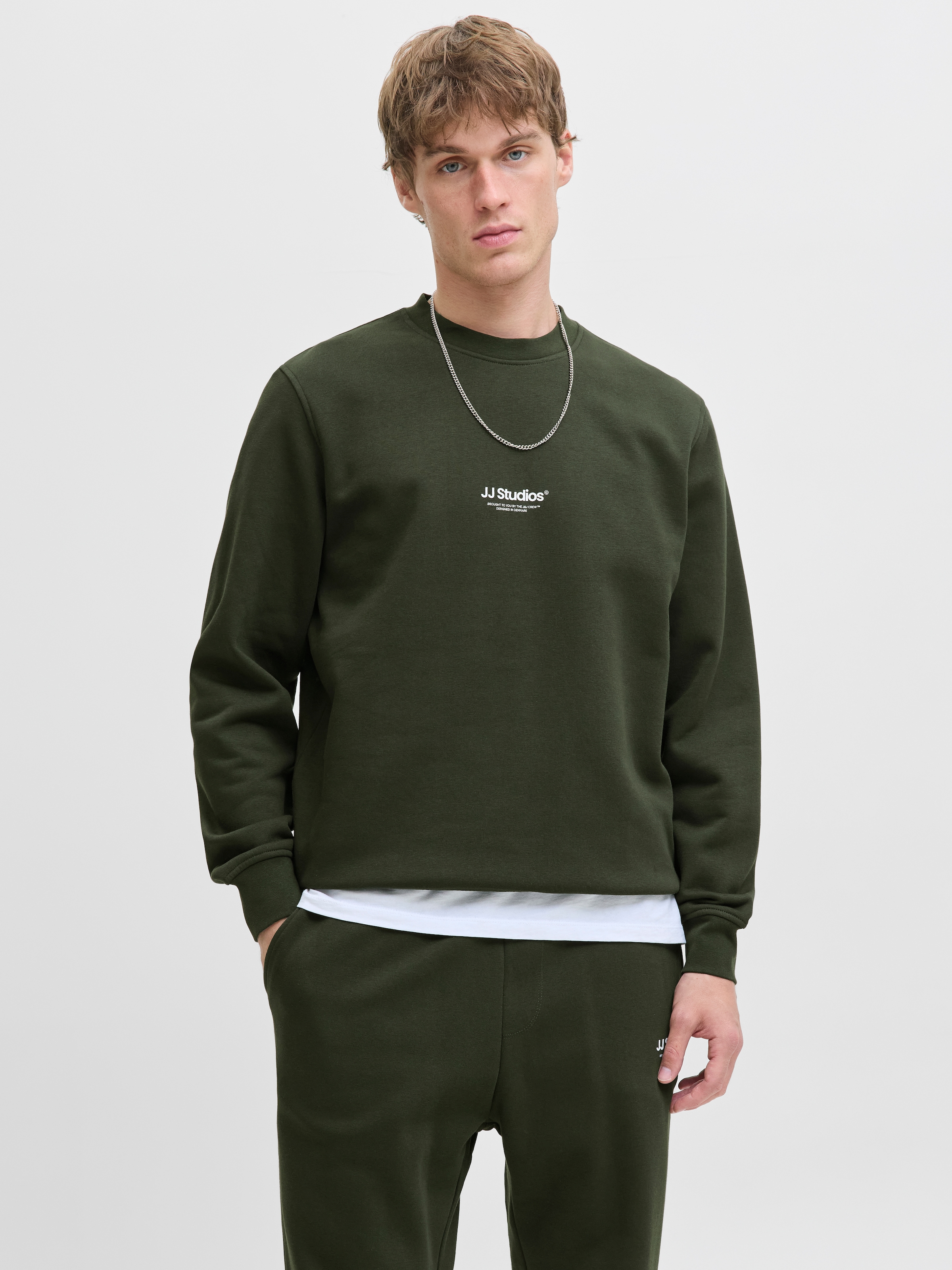 Jack & Jones Sweatshirt "JJESOHO SWEAT CREW NECK NOOS", Baumwollmischung, r günstig online kaufen