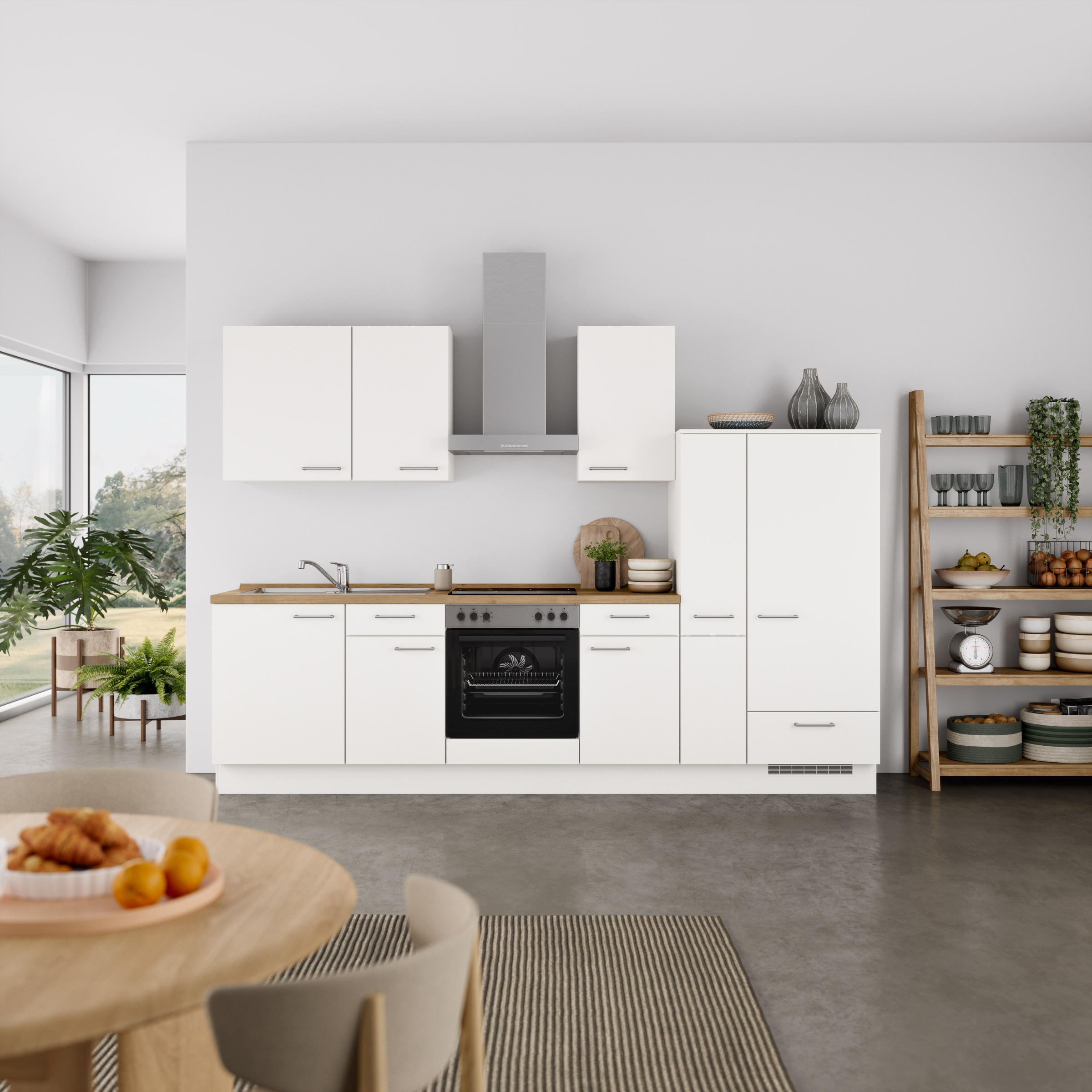 nobilia Küchenzeile ""Laser I", Ausrichtung wählbar, Breite 300 cm" vormont günstig online kaufen