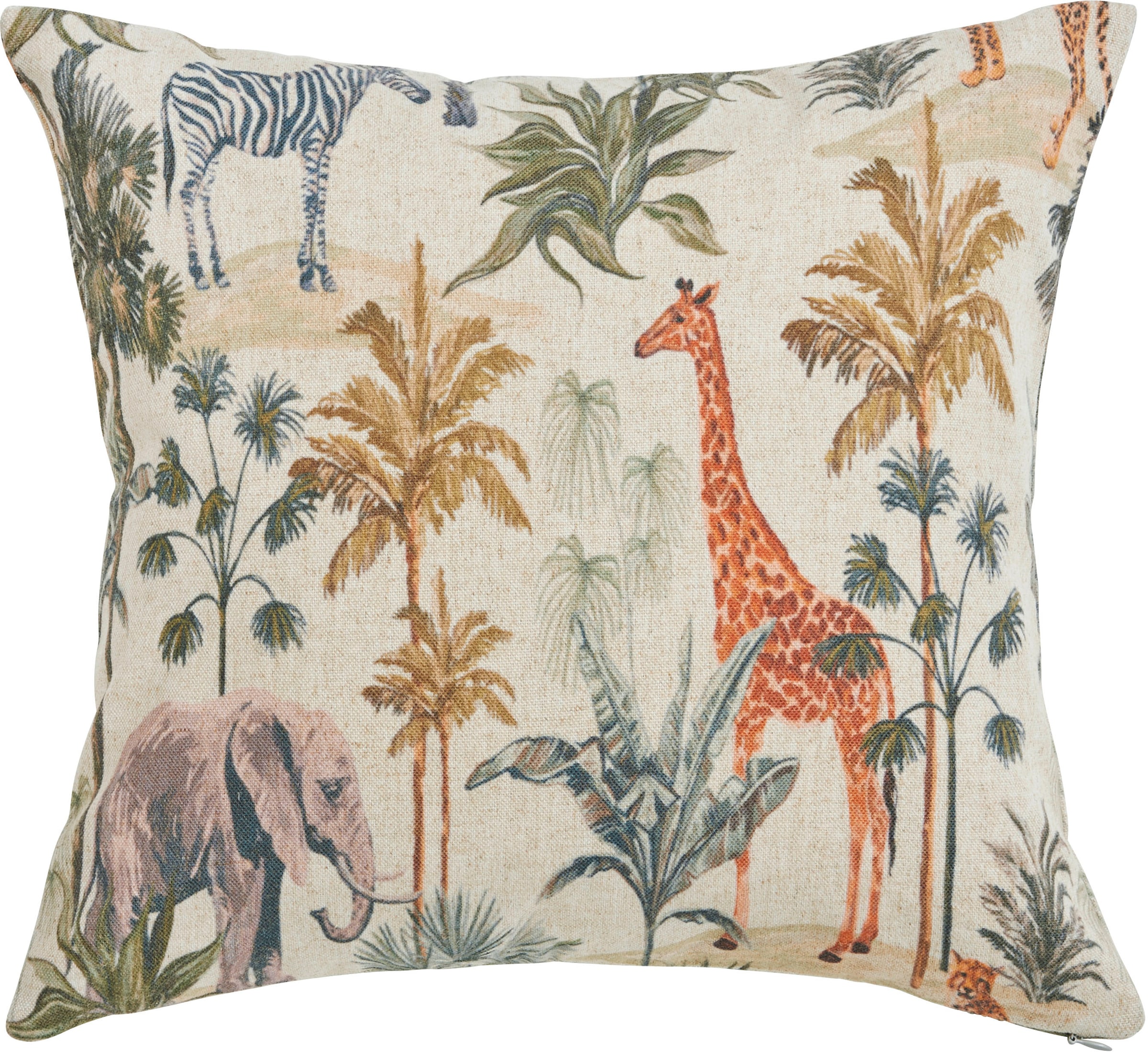 done. Kissenhülle "Animals" Beidseitig bedruckte Kissenhülle aus Canvas-Sto günstig online kaufen
