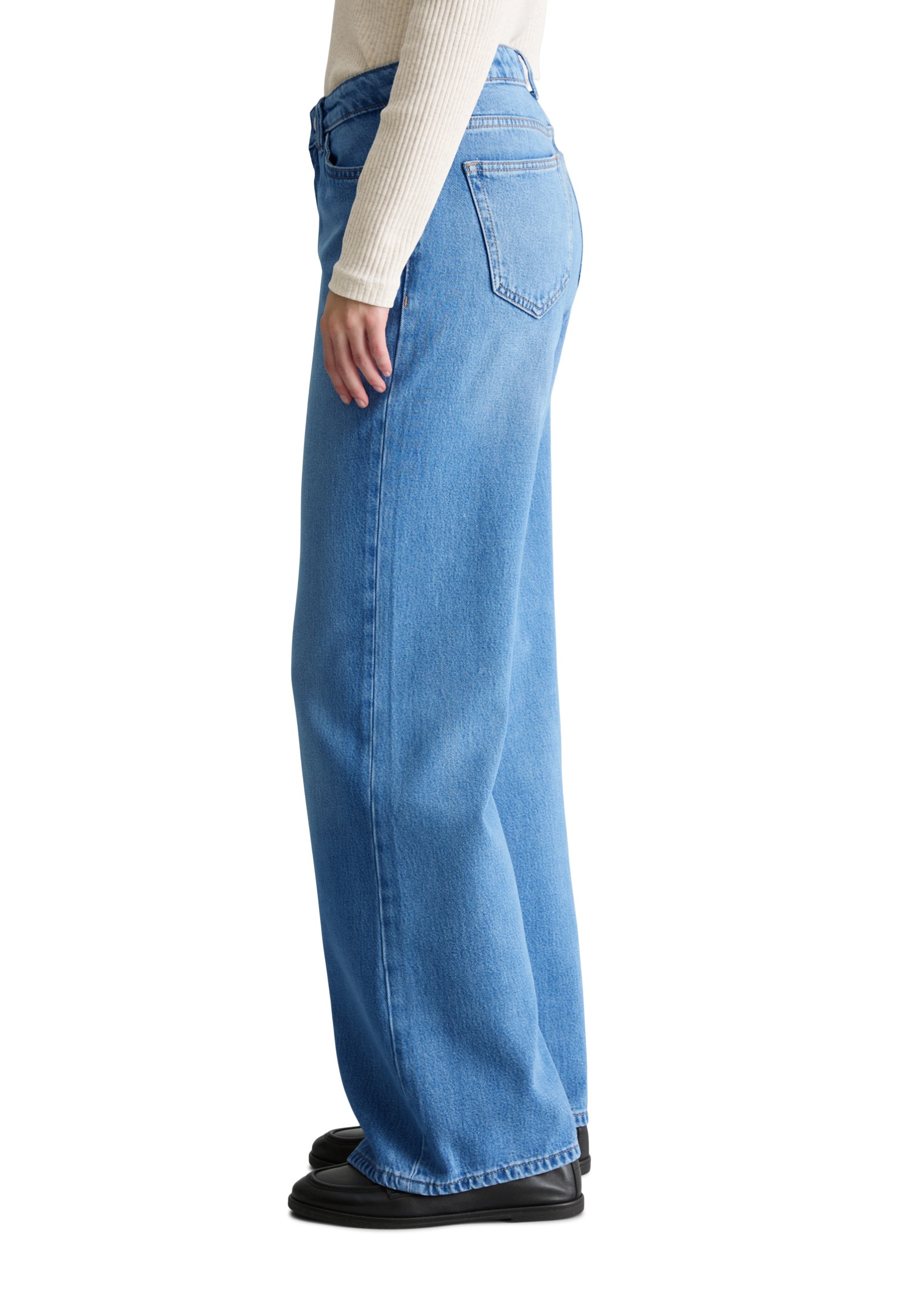 Marc O'Polo DENIM Schlagjeans »aus Lyocell-Mix ohne Stretch«