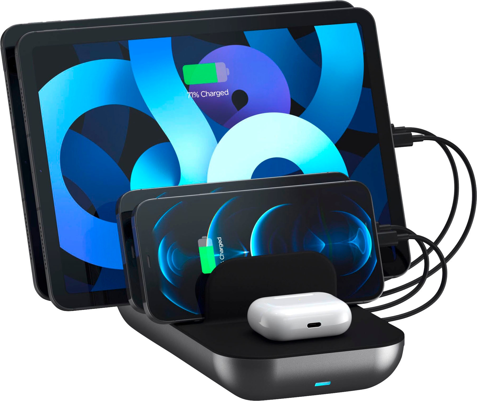 Satechi Wireless Charger »Dock5 Multi-Device Charging Station«, (1 St.)