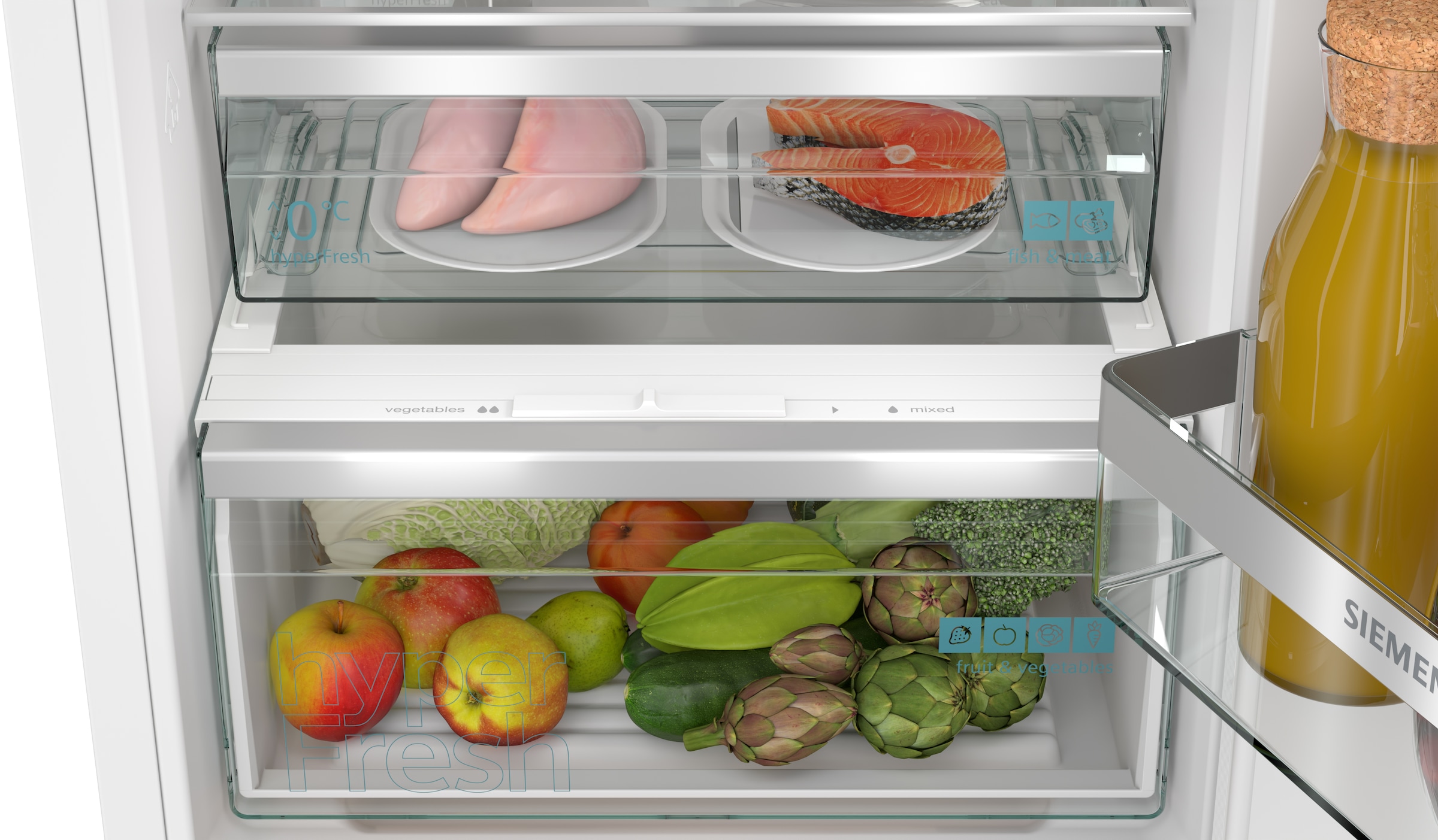 SIEMENS Einbaukühlgefrierkombination iQ500 »KI96NADC0« 193,5 cm hoch 55,8 cm breit