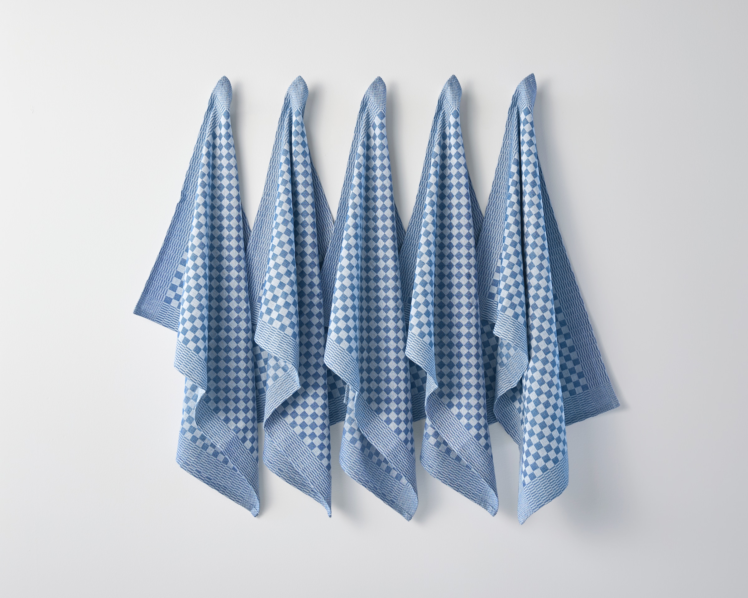 OTTO home Geschirrtuch »Keersten« Grubentuch, 100 % Baumwolle, 5er-Set, 70 × 50 cm, Attraktives Design