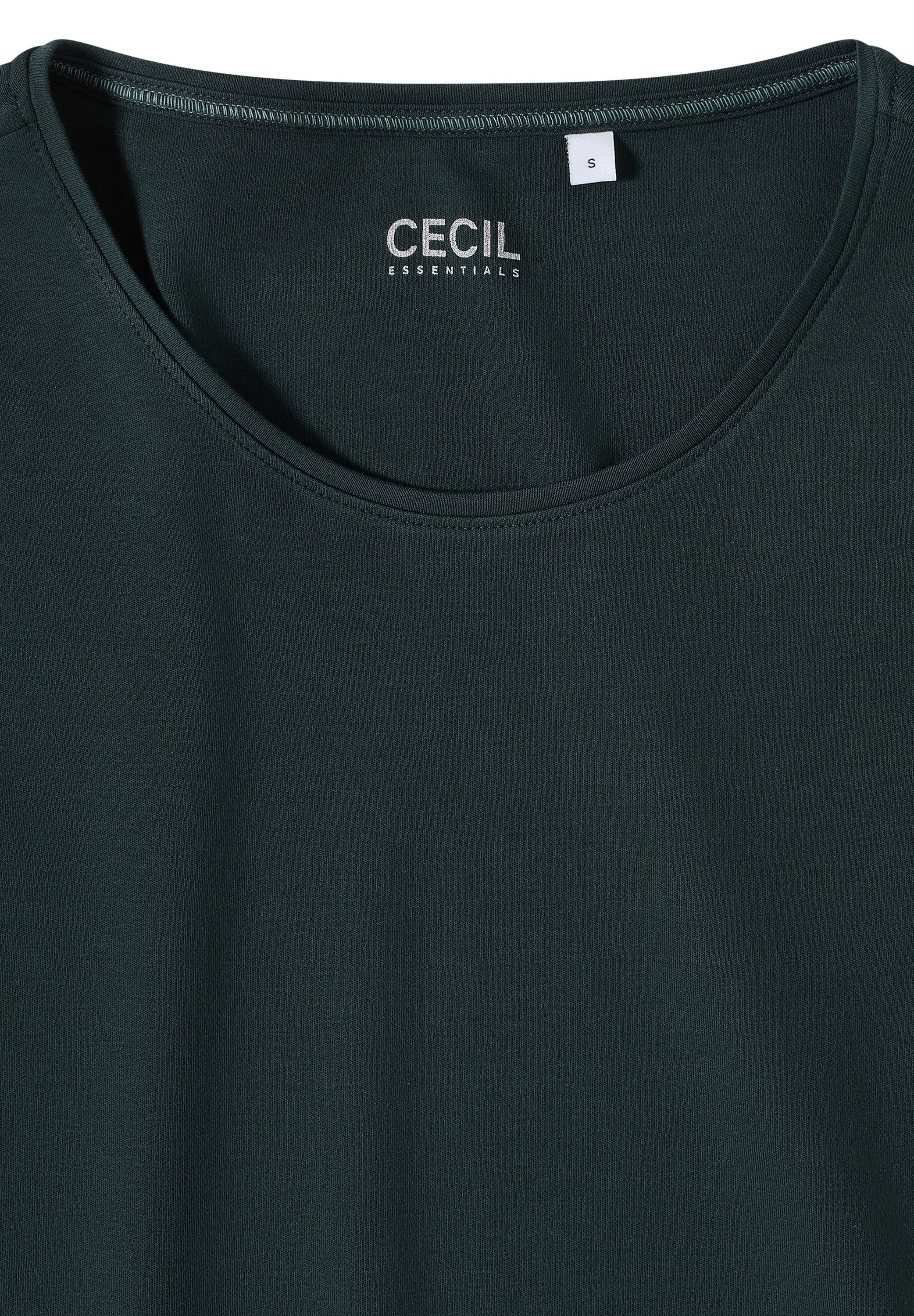 Cecil Rundhalsshirt »Style Lena«, mit Halbärmeln